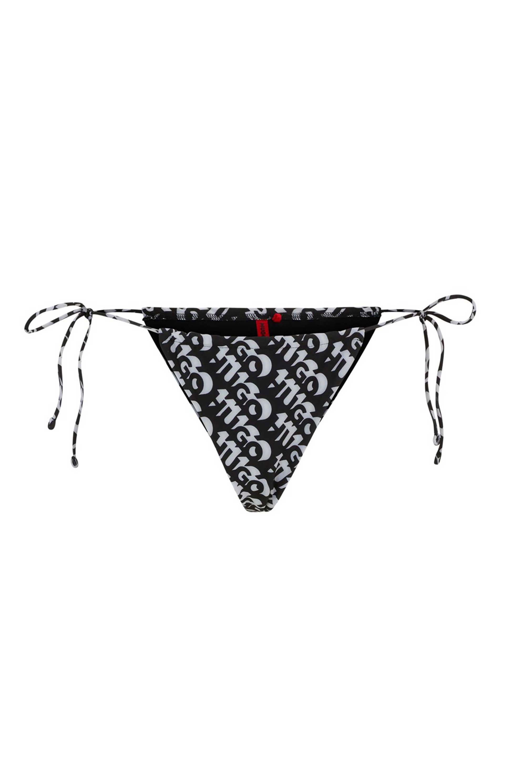 Hugo Boss γυναικείο μαγιό μπικίνι σλιπ με all-over logo "Bonnie" - 50515287 Μαύρο