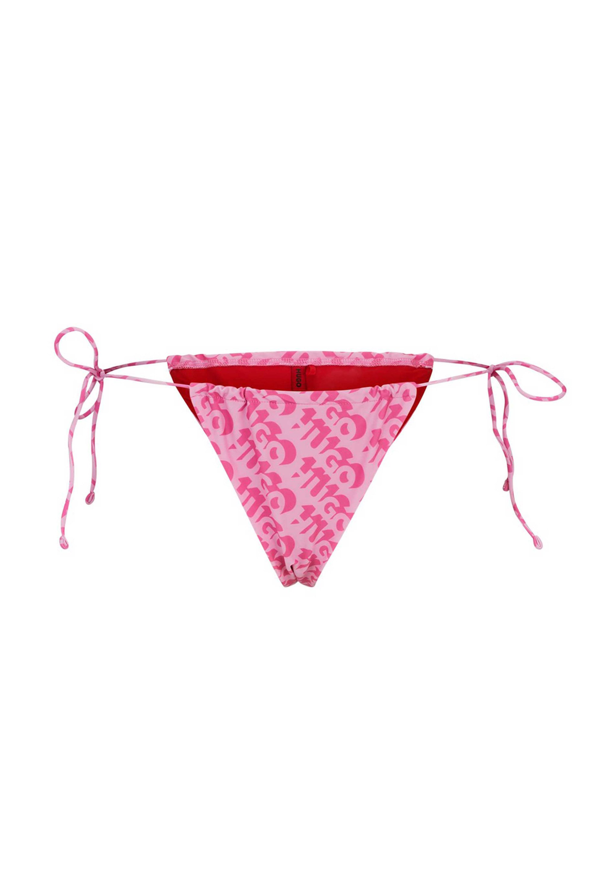 Hugo Boss γυναικείο μαγιό μπικίνι σλιπ με all-over logo "Bonnie" - 50515287 Ροζ