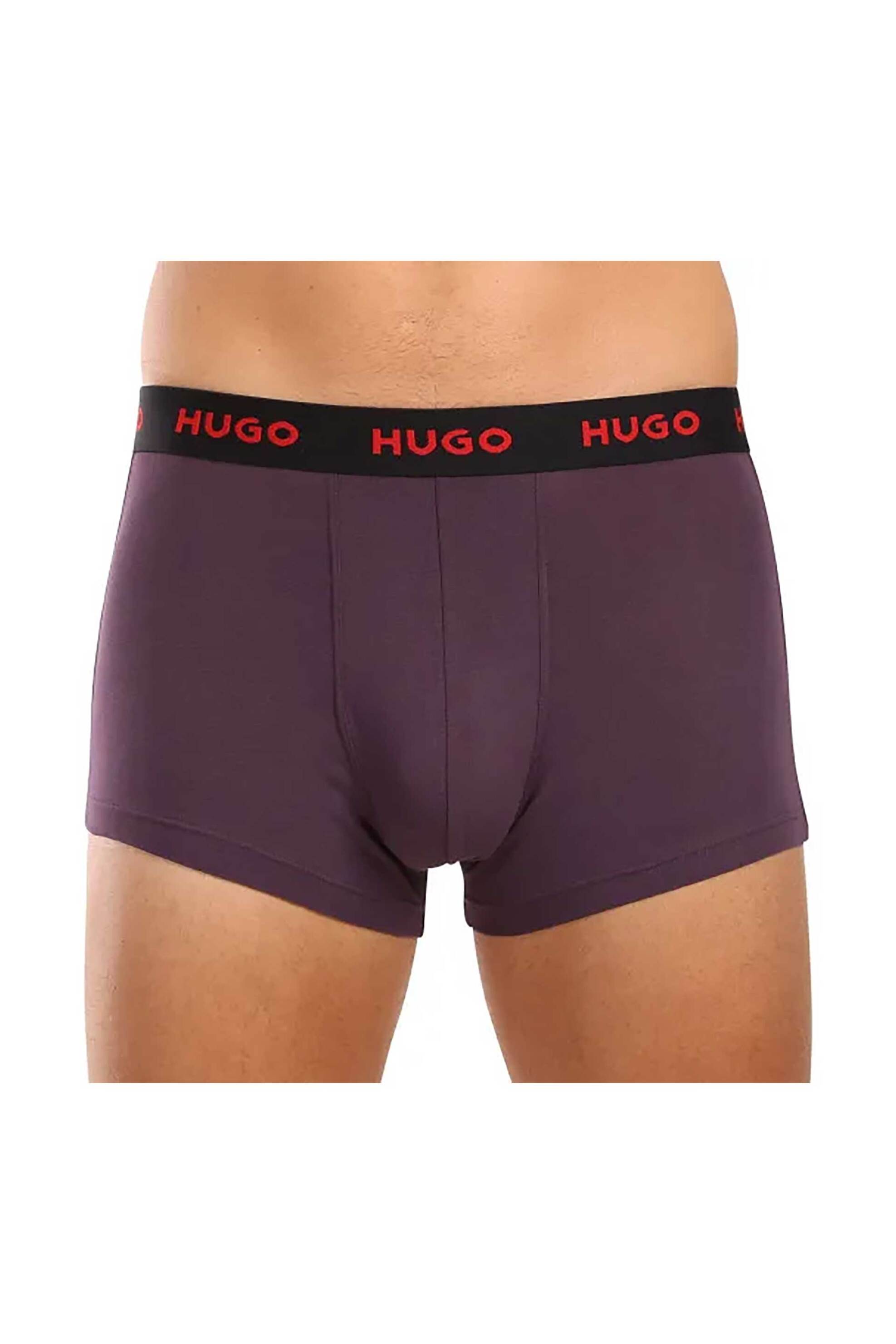 Hugo Boss σετ ανδρικά εσώρουχα boxer με logo tape στο λάστιχο (3 τεμάχια) - 50517878 Λαδί φωτογραφία