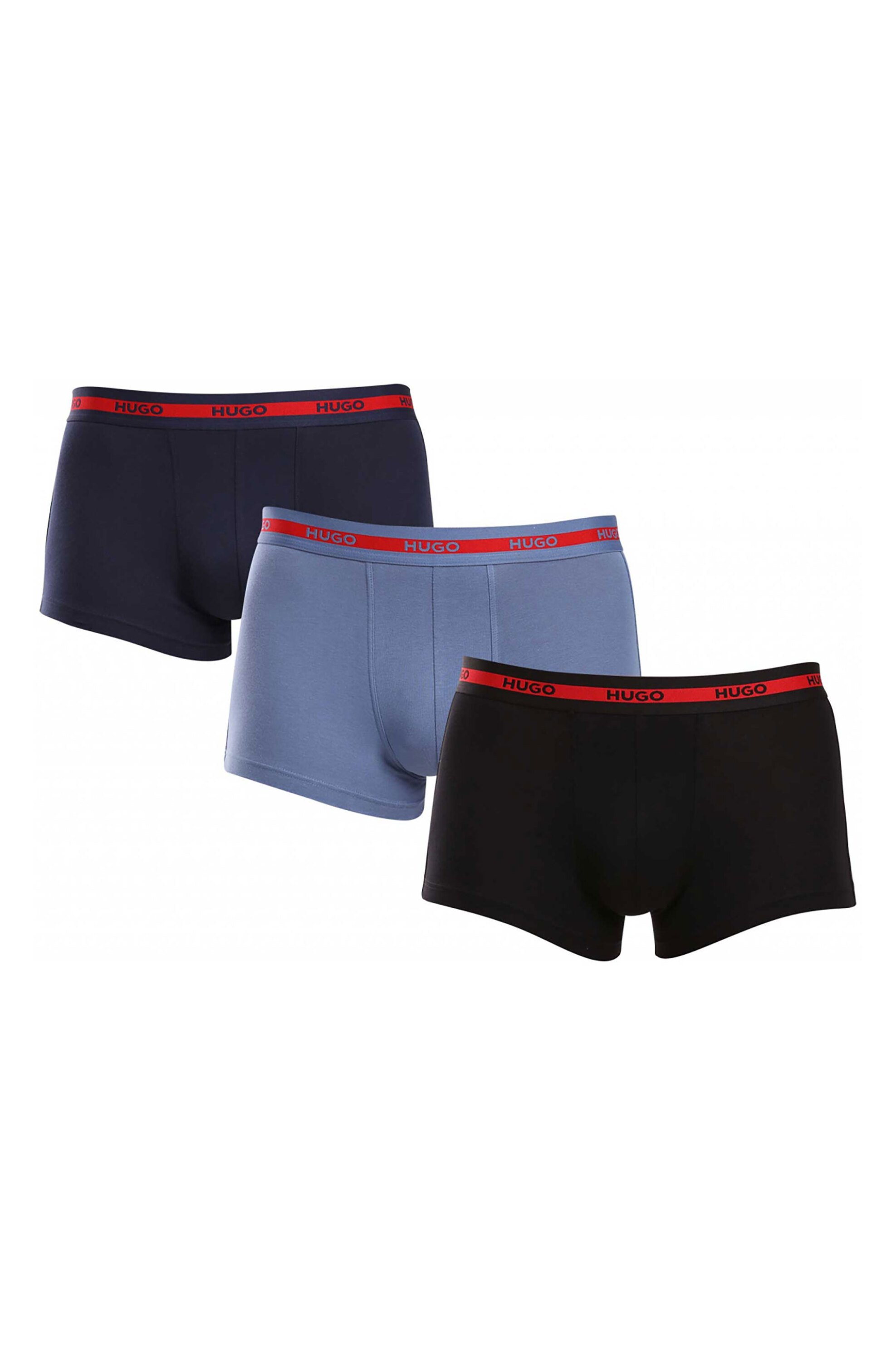 HUGO Hugo Boss σετ ανδρικά εσώρουχα boxer με logo tape στο λάστιχο (3 τεμάχια) - 50517883 Μαύρο