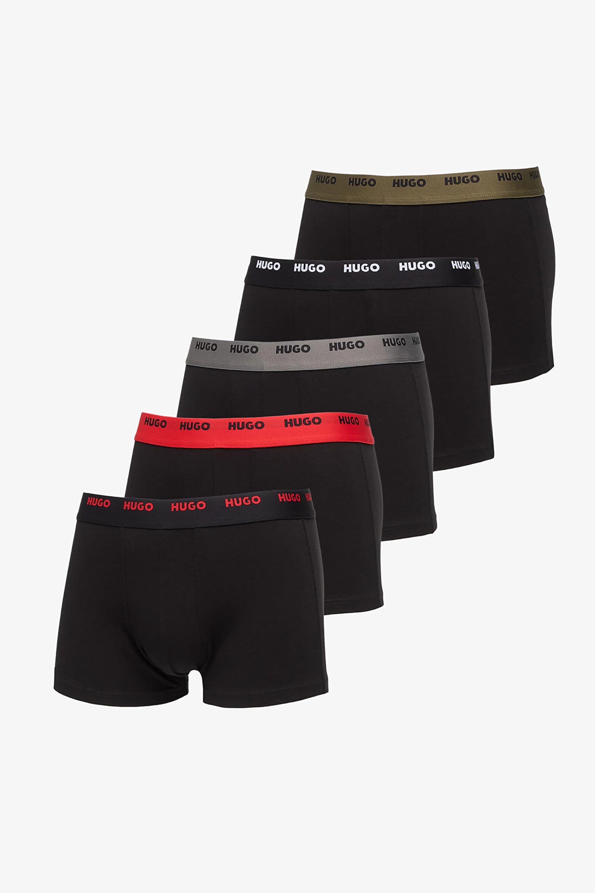Hugo Boss σετ ανδρικά εσώρουχα trunk με logo tape (5 τεμάχια) - 50532619 Μαύρο