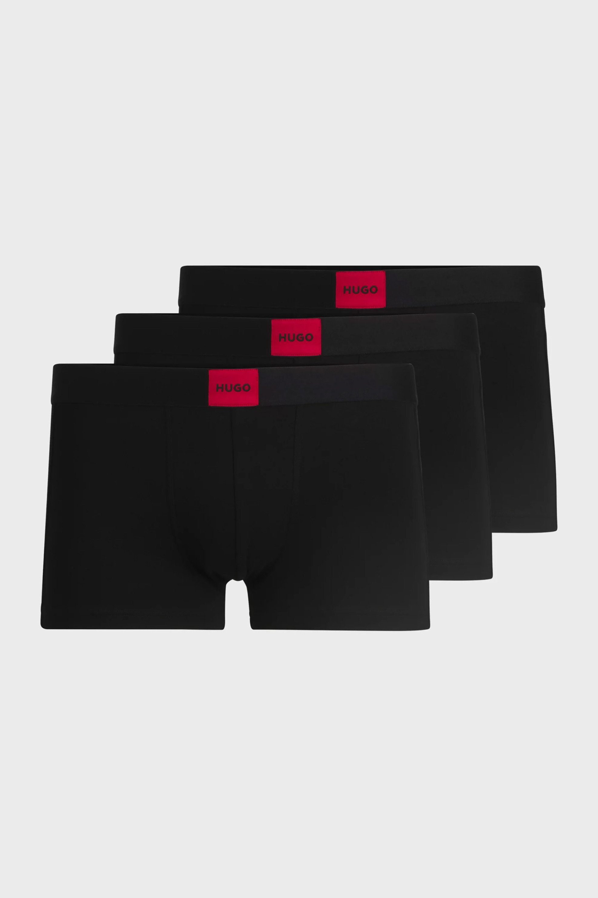HUGO Hugo Boss σετ ανδρικά εσώρουχα trunk με contrast logo (3 τεμάχια) - 50532797 Μαύρο