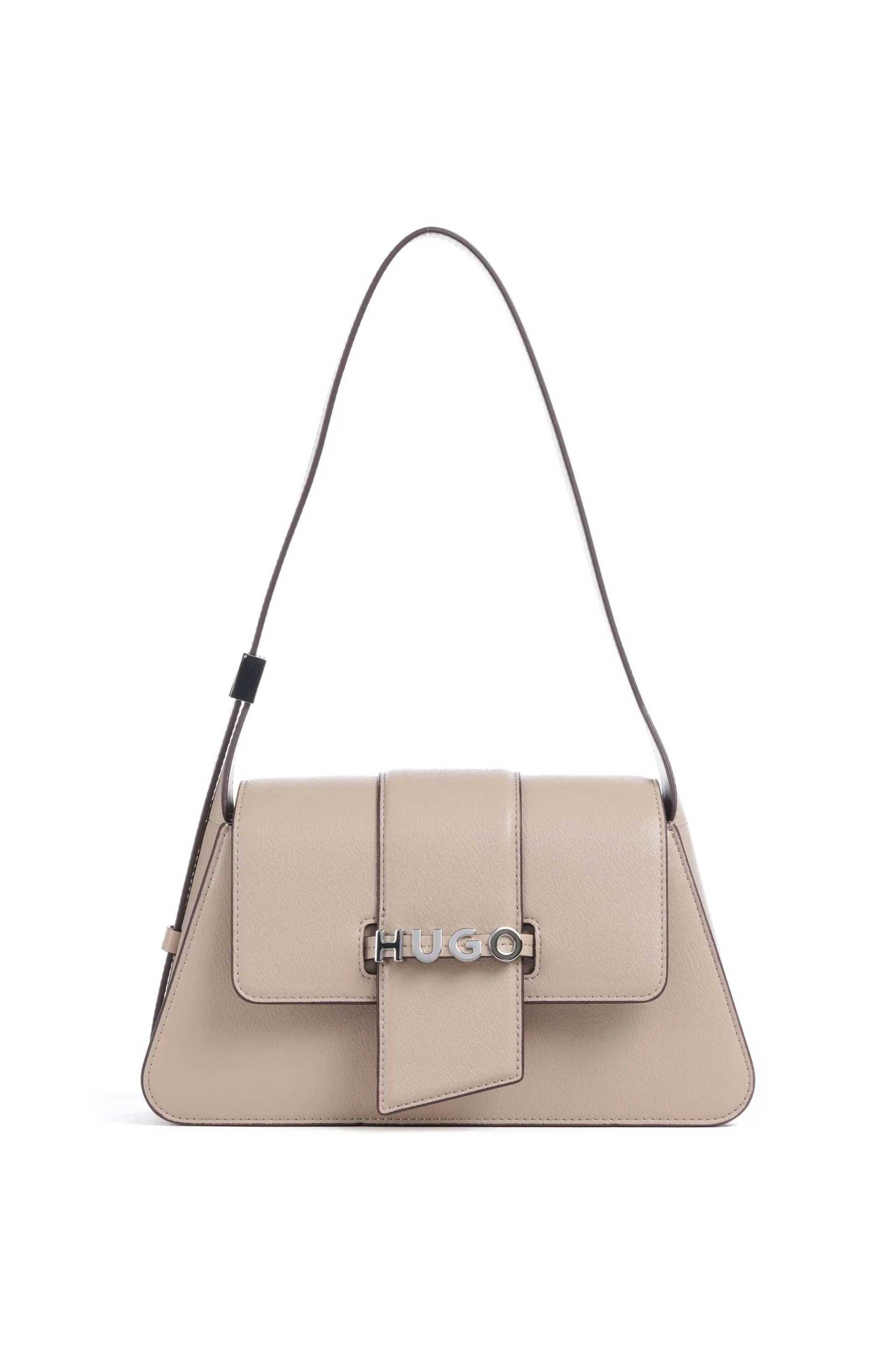 Hugo Boss γυναικεία τσάντα ώμου με μεταλλικό λογότυπο "Mel 2.0"