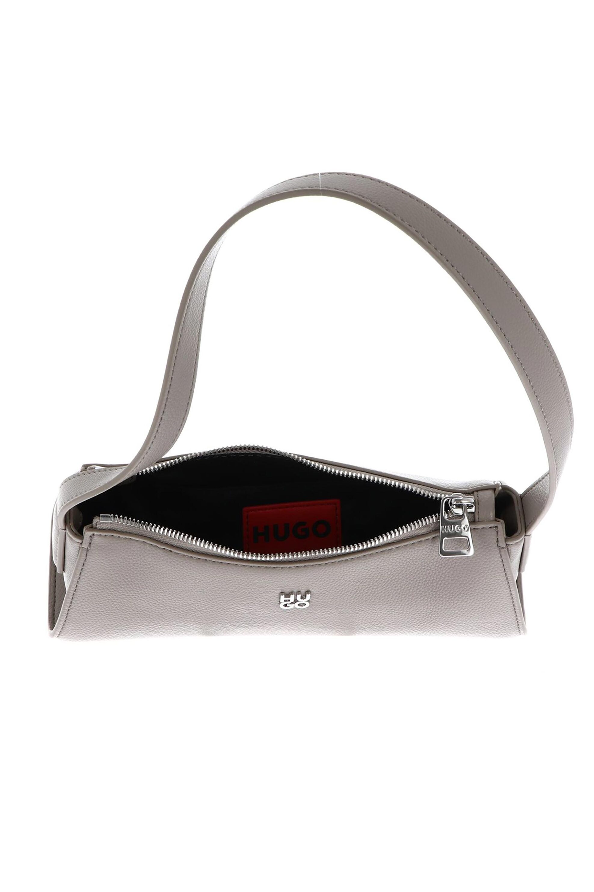 Hugo Boss γυναικεία τσάντα ώμου με μεταλλικό λογότυπο "Chris 2.0" - 50546985 Taupe φωτογραφία