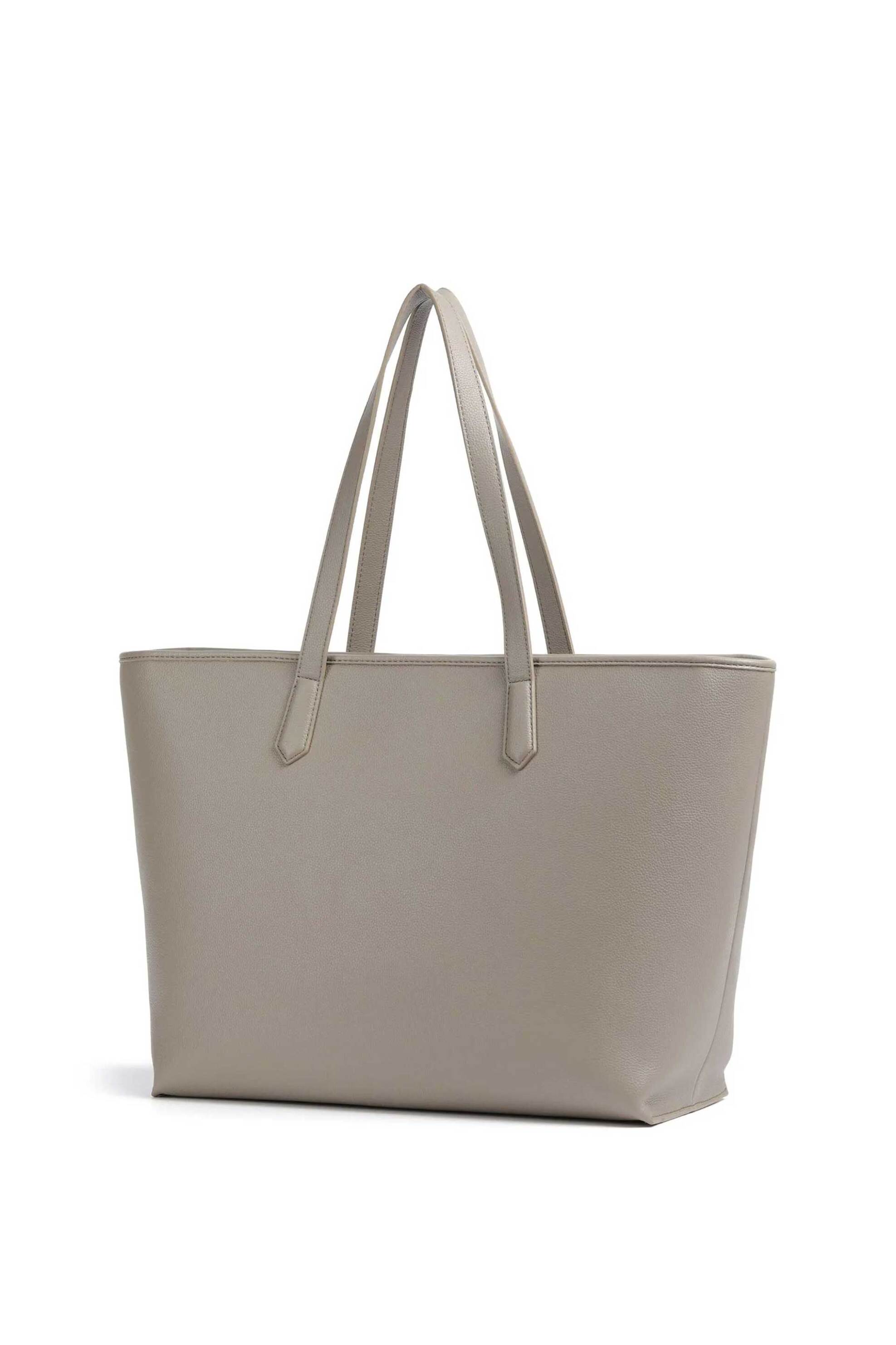HUGO Hugo Boss γυναικεία τσάντα tote με μεταλλικό λογότυπο "Chris 2.0" - 50546965 Taupe - 2