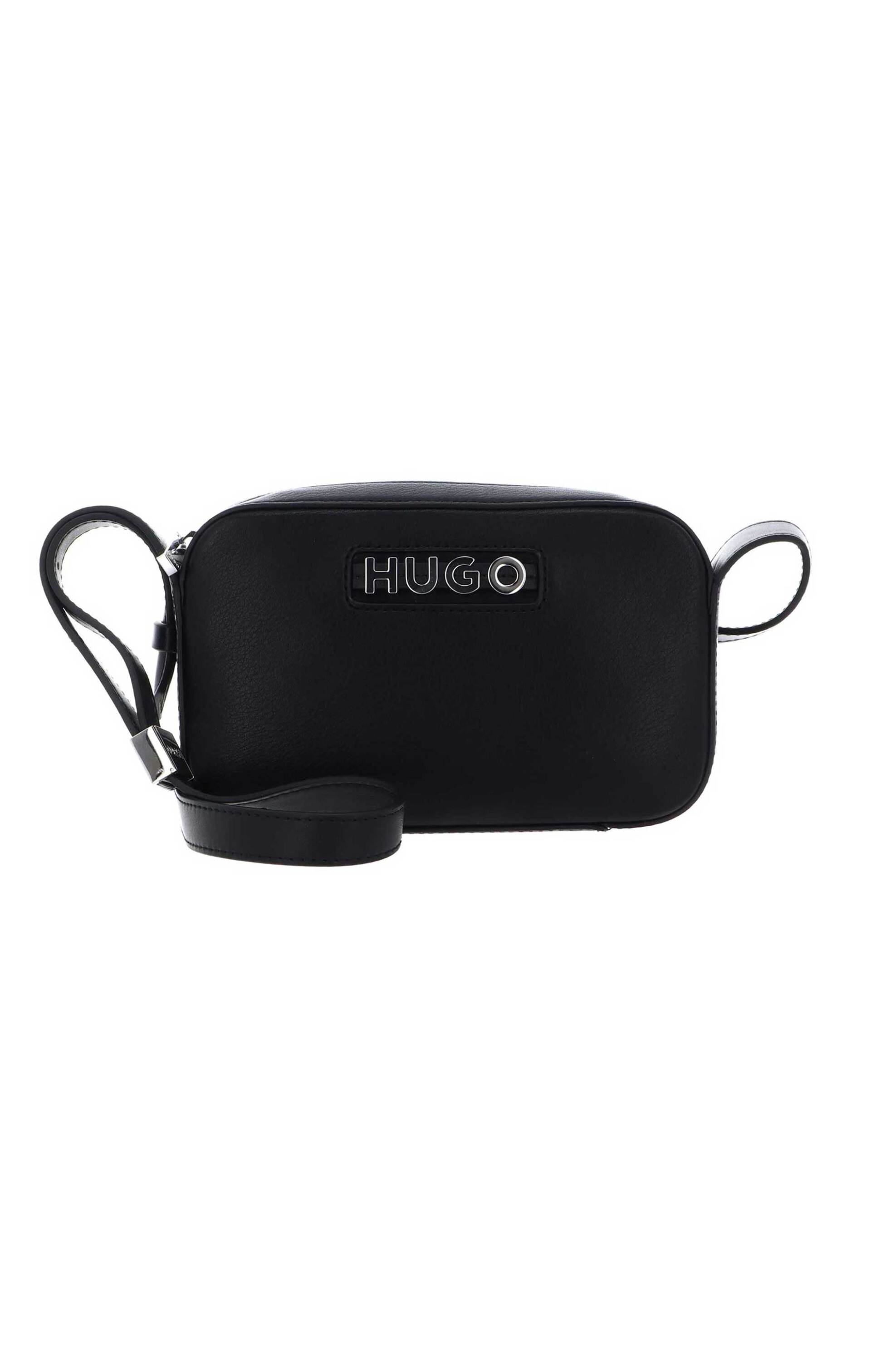 Hugo Boss γυναικεία τσάντα crossbody με μεταλλικό λογότυπο "Mel 2.0" - 50547054 Μαύρο