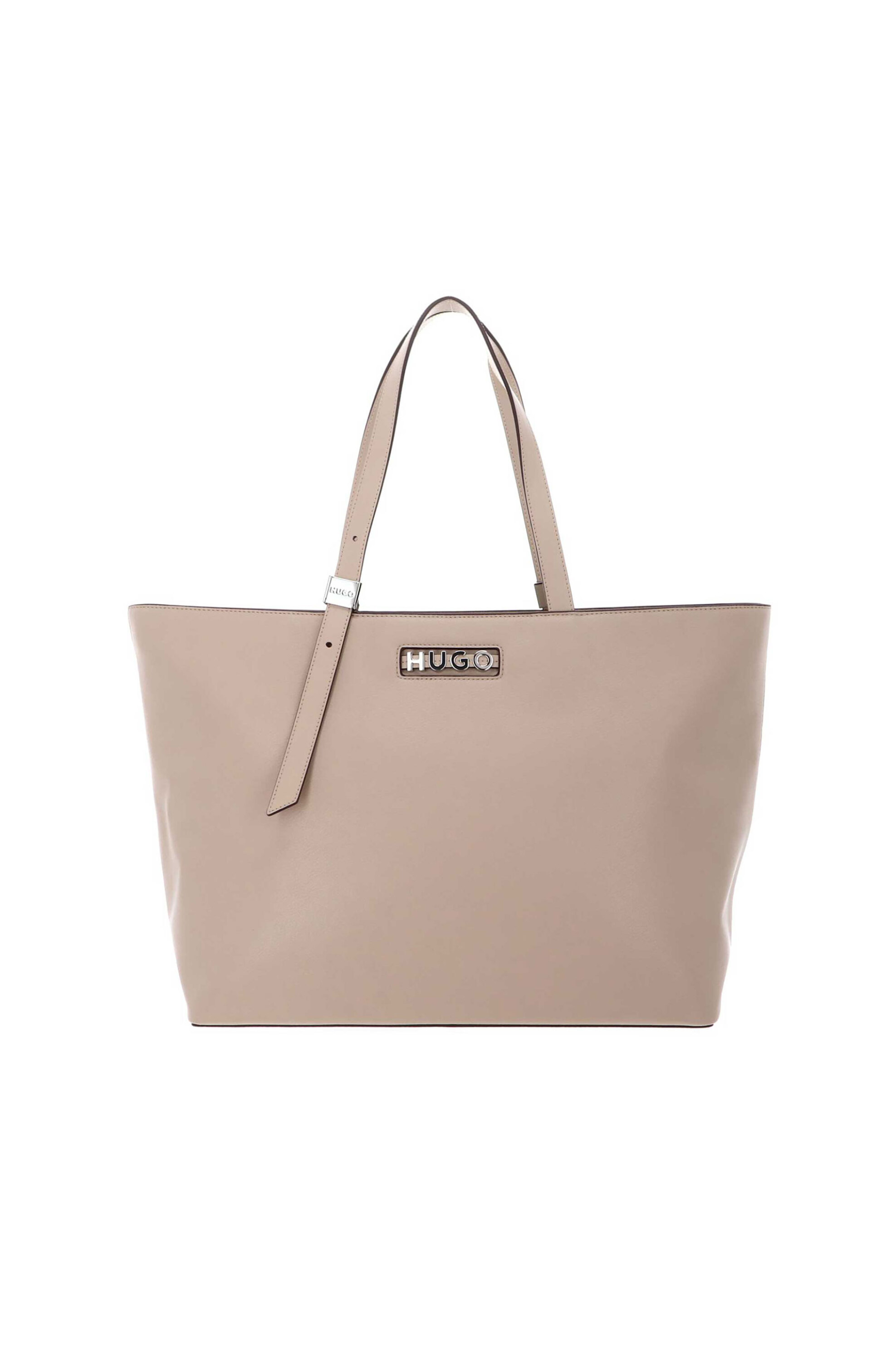 Hugo Boss γυναικεία τσάντα tote με μεταλλικό λογότυπο "Mel 2.0" - 50541884 Μπεζ