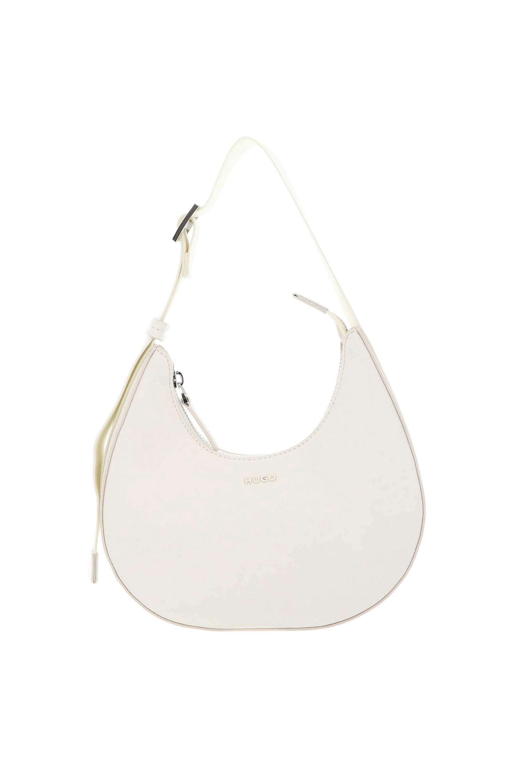 Hugo Boss γυναικεία τσάντα hobo με λογότυπο "Bel 2.0" - 50547066 Κρέμ