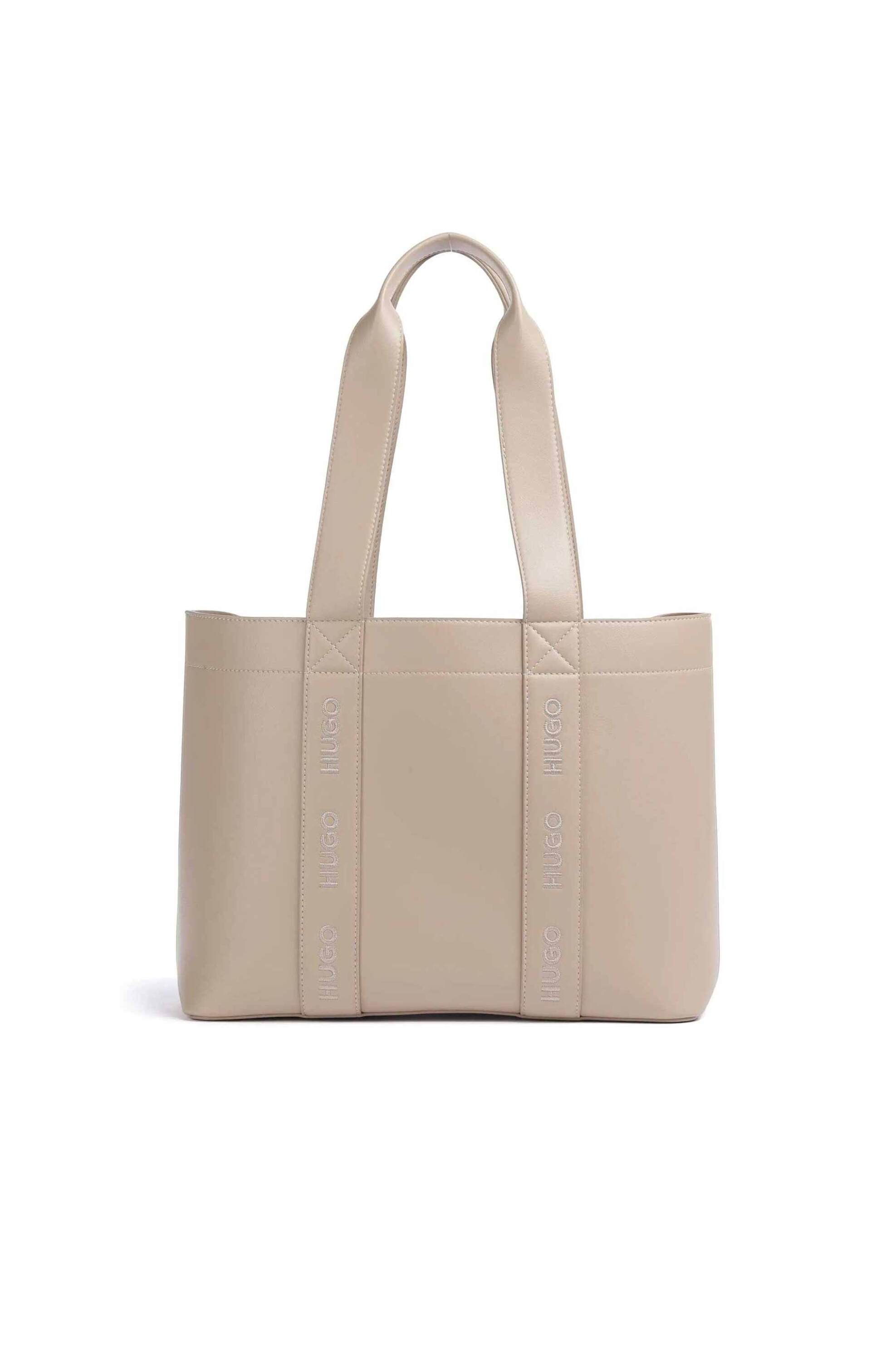 Hugo Boss γυναικεία τσάντα ώμου με λογότυπο "Becky Small" - 50547491 Μπεζ