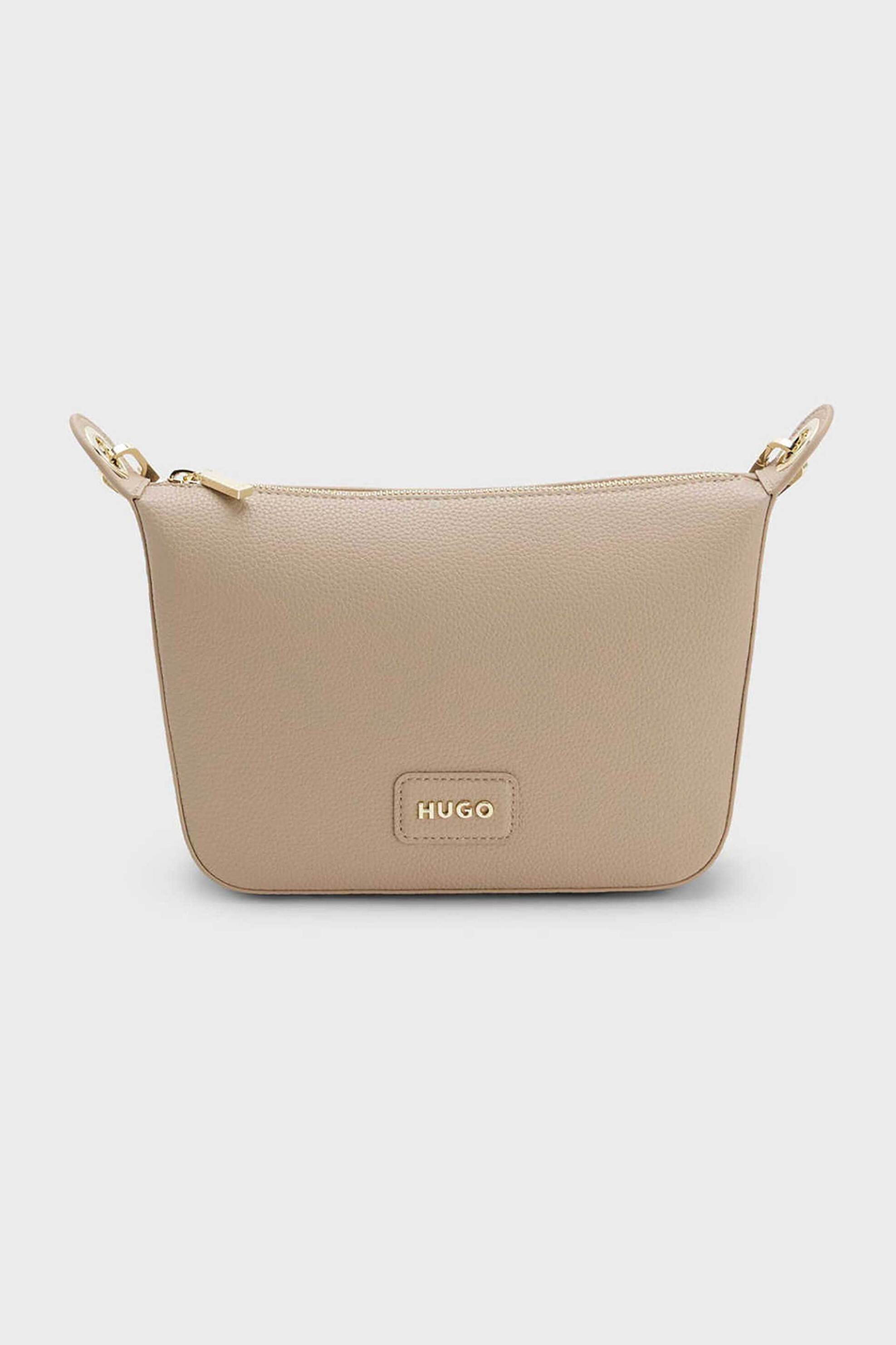 HUGO Hugo Boss γυναικεία τσάντα crossbody με μεταλλικό λογότυπο 
