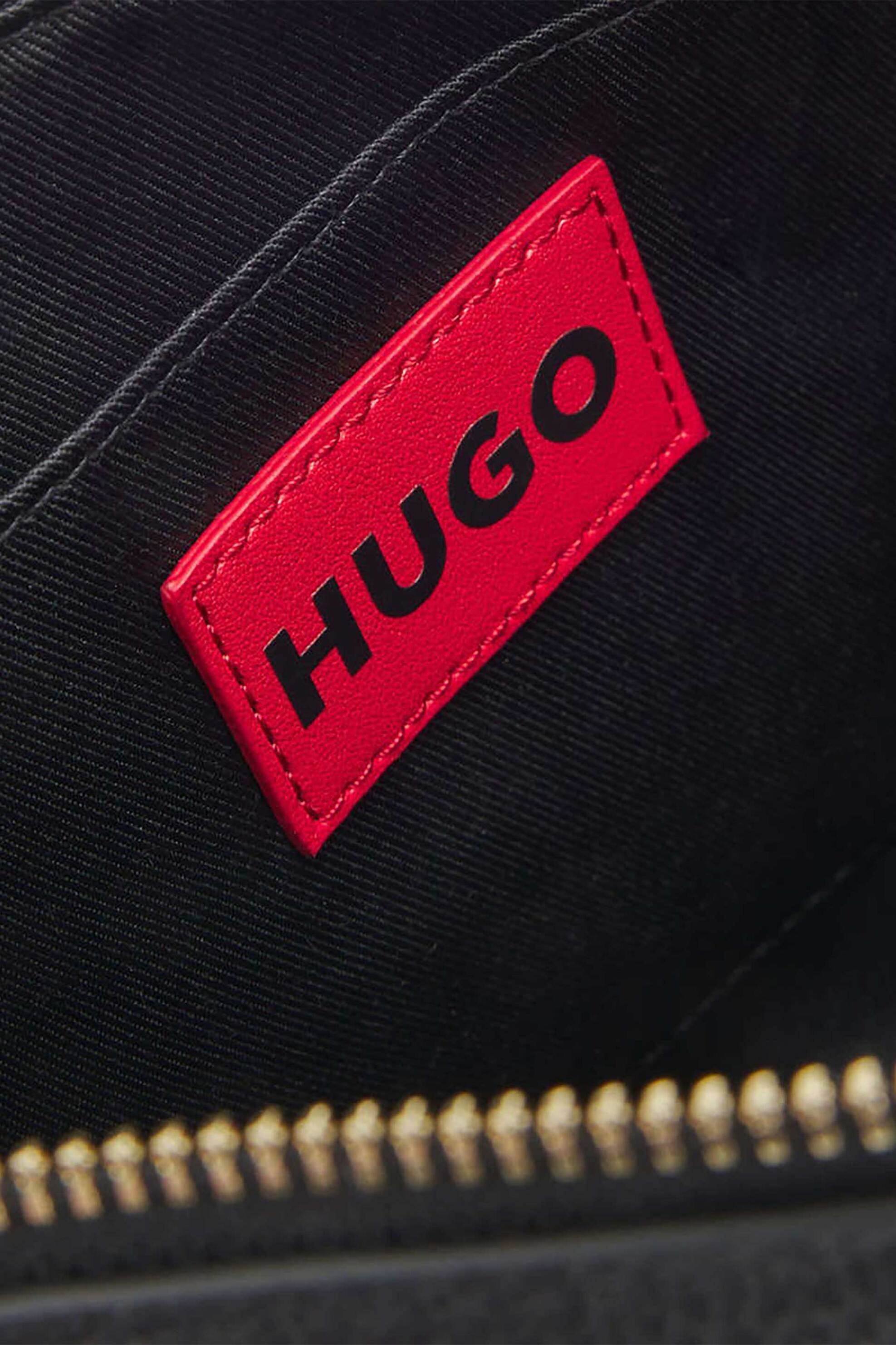 HUGO Hugo Boss γυναικεία τσάντα crossbody με μεταλλικό λογότυπο "Orin" - 50557861 Μαύρο - 4