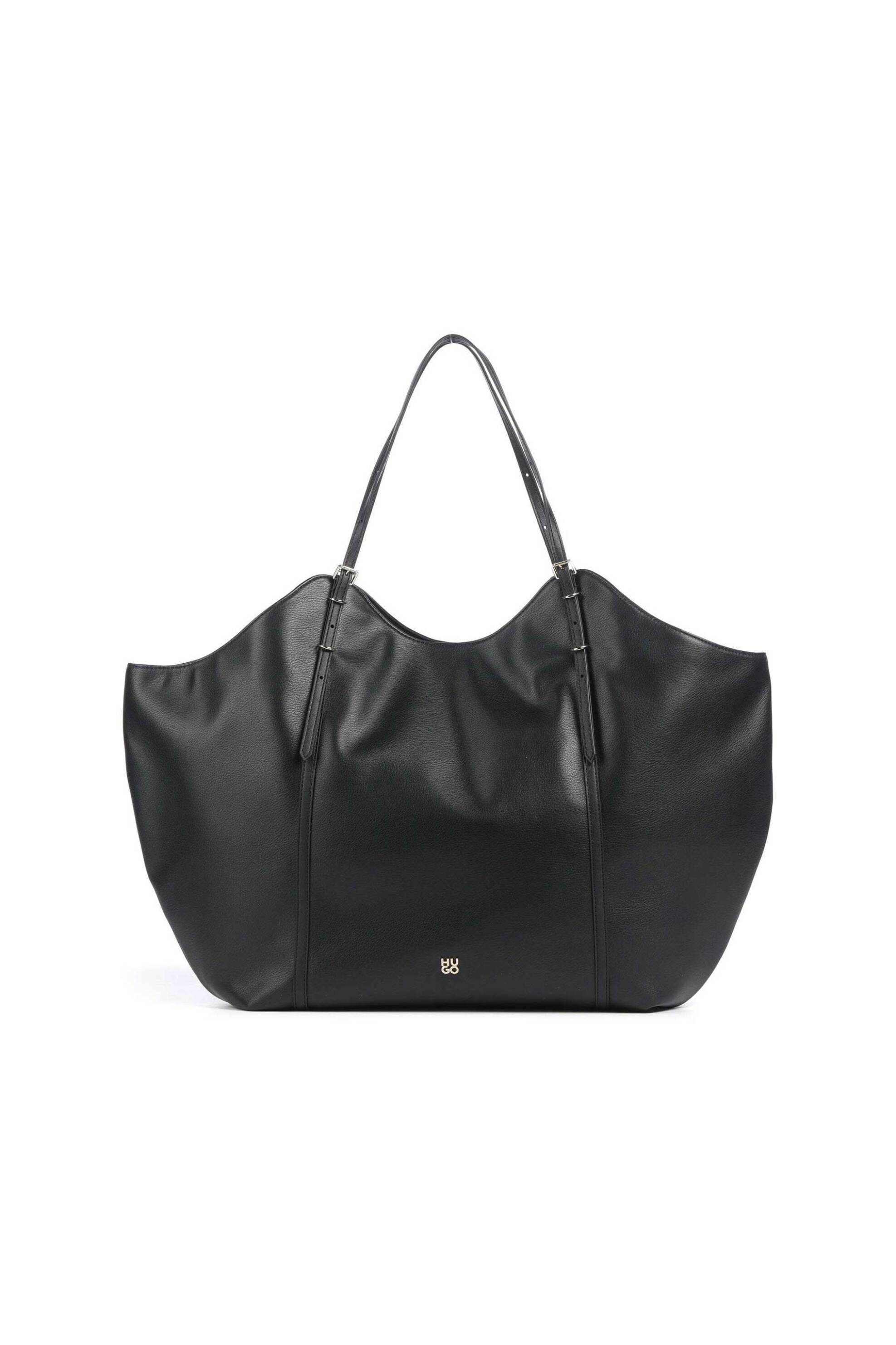 Hugo Boss γυναικεία τσάντα ώμου με μεταλλικό λογότυπο "Neeko" - 50558244 Μαύρο