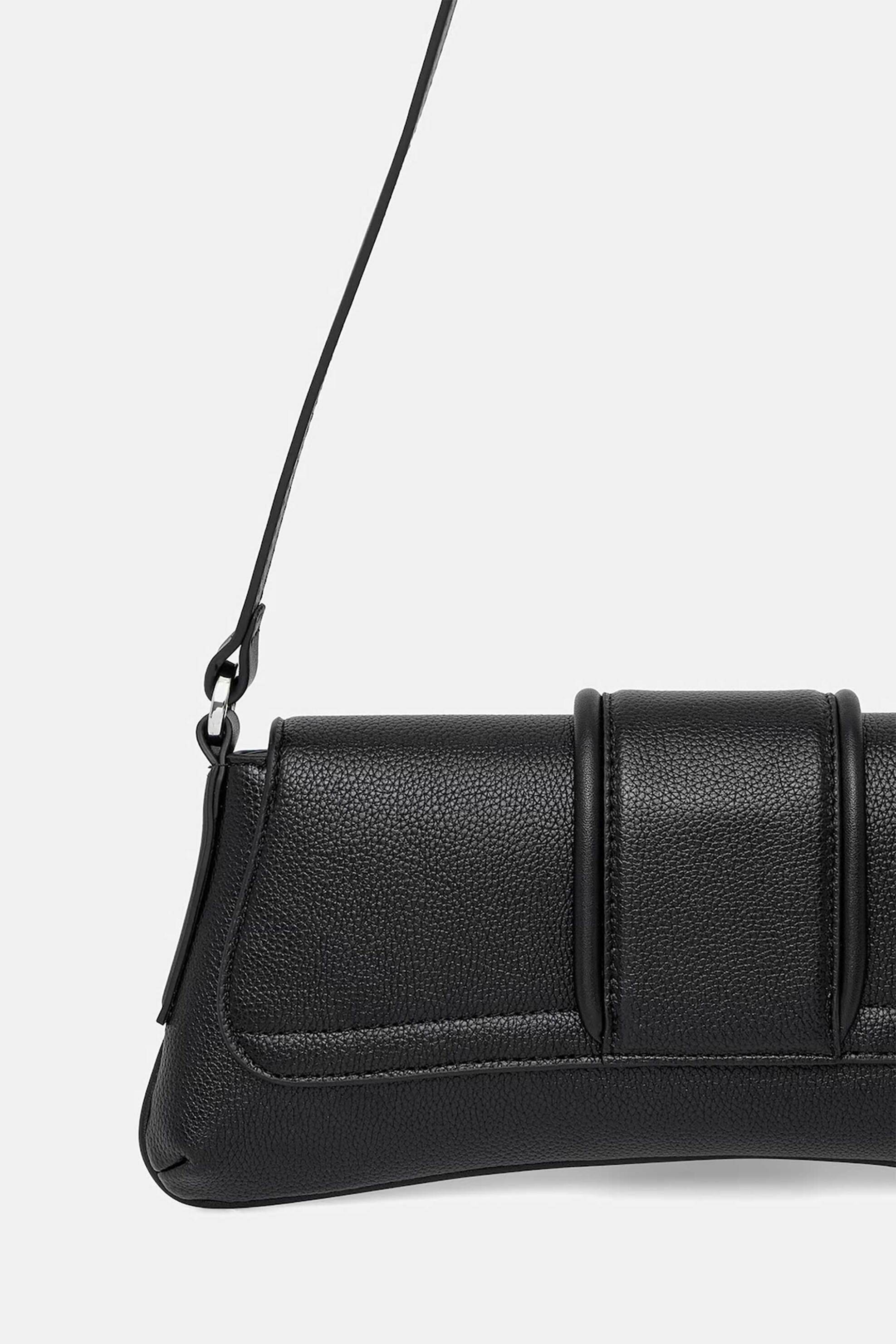 HUGO Hugo Boss γυναικεία τσάντα ώμου με μεταλλικό λογότυπο "Jaina" - 50558284 Μαύρο - 3