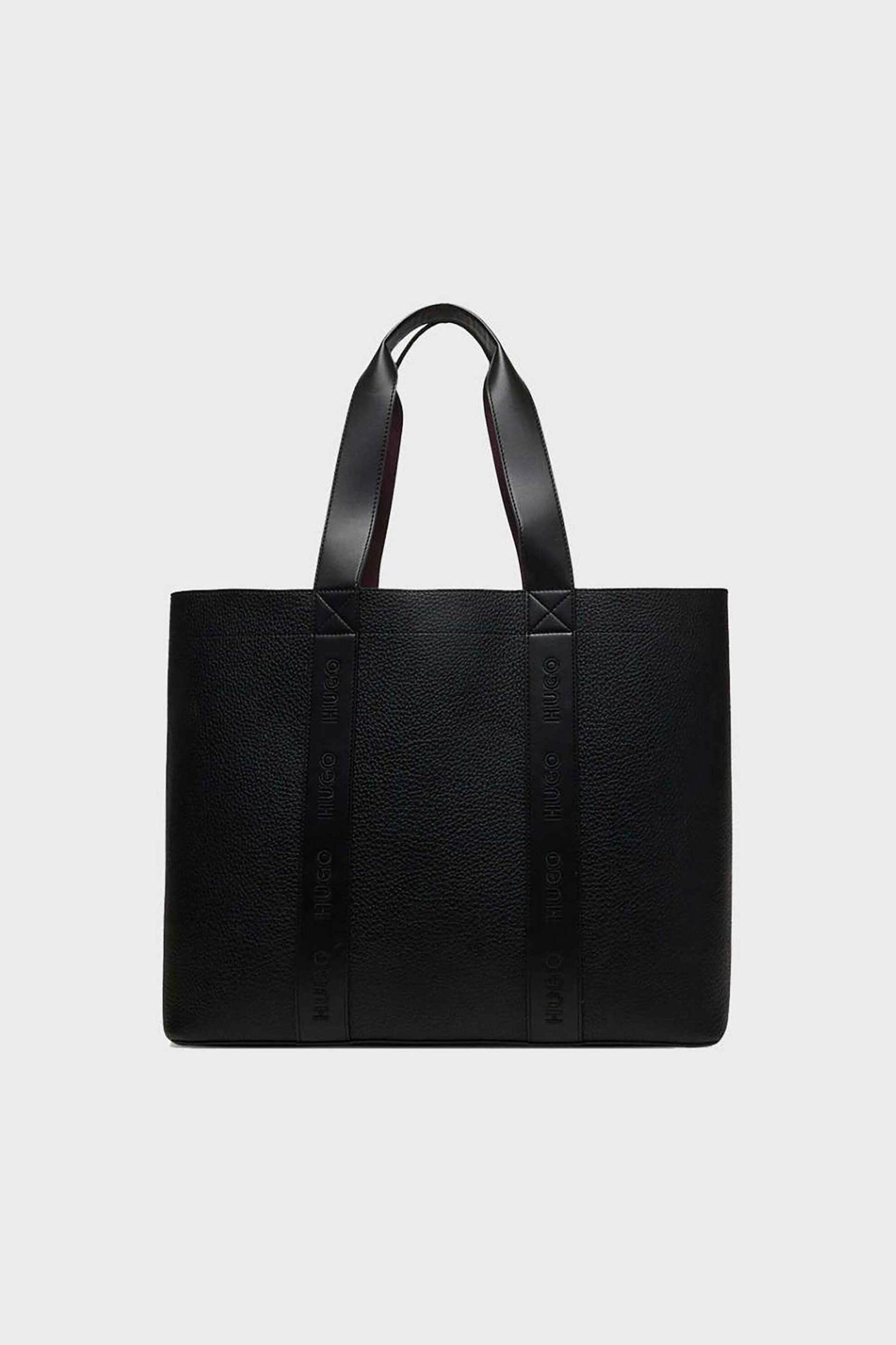 Hugo Boss γυναικεία τσάντα ώμου με ανάγλυφο λογότυπο "Becky" - 50558416 Μαύρο