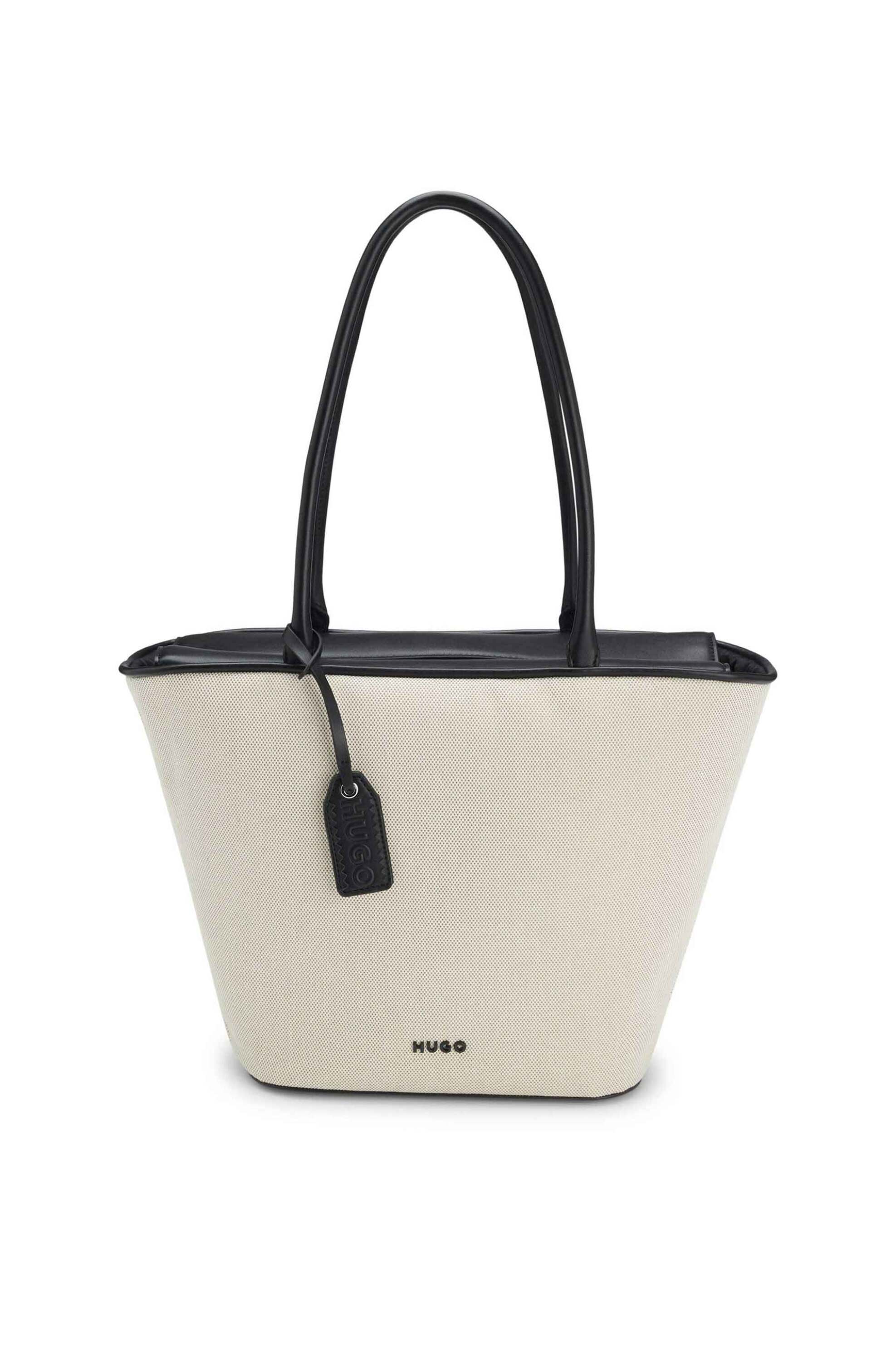 Hugo Boss γυναικεία τσάντα shopper με ανάγλυφο λογότυπο "Jodi C" - 50562949 Μπεζ