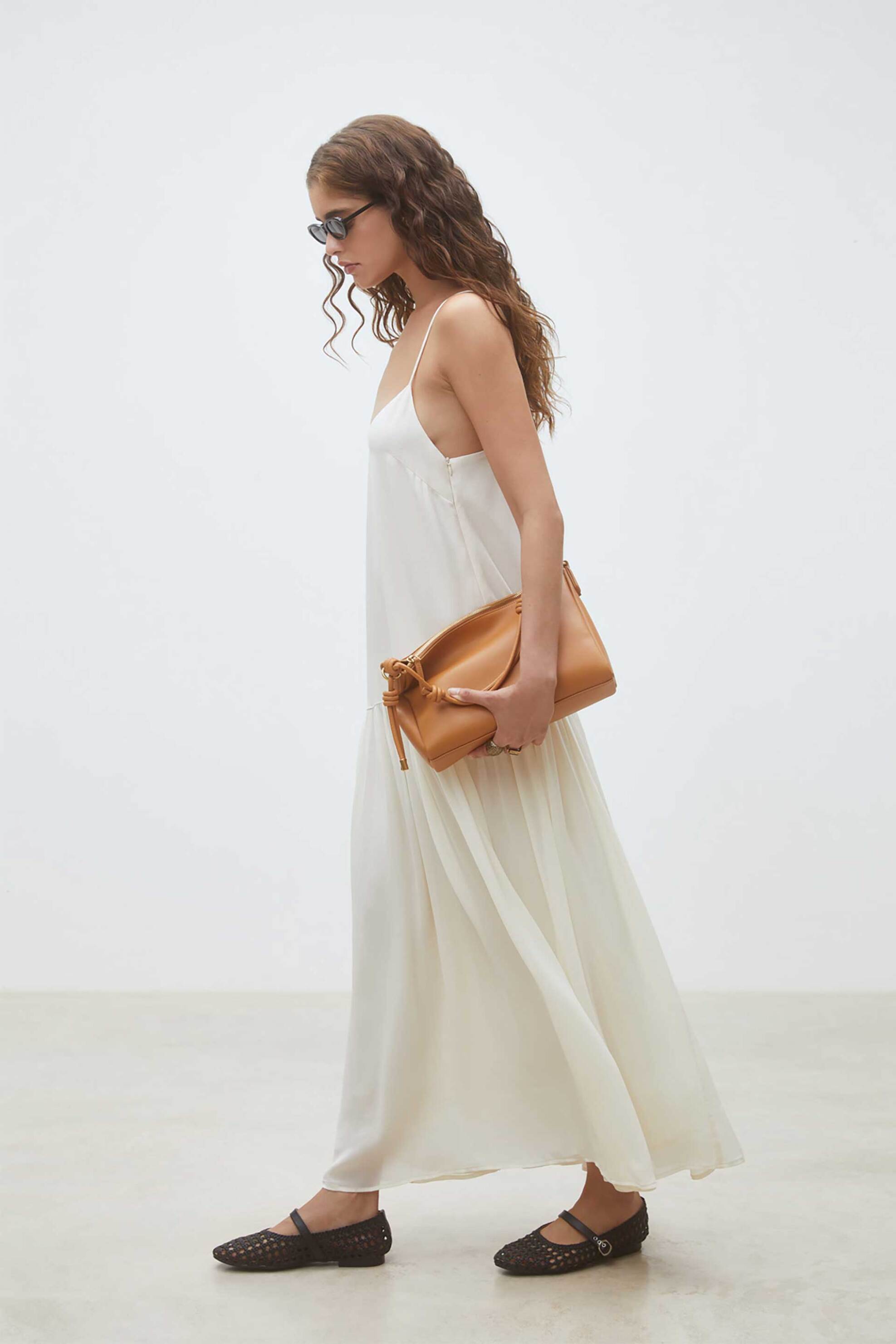 Suncoo Paris γυναικείο maxi φόρεμα "Carlota" - C03314E26 Λευκό φωτογραφία