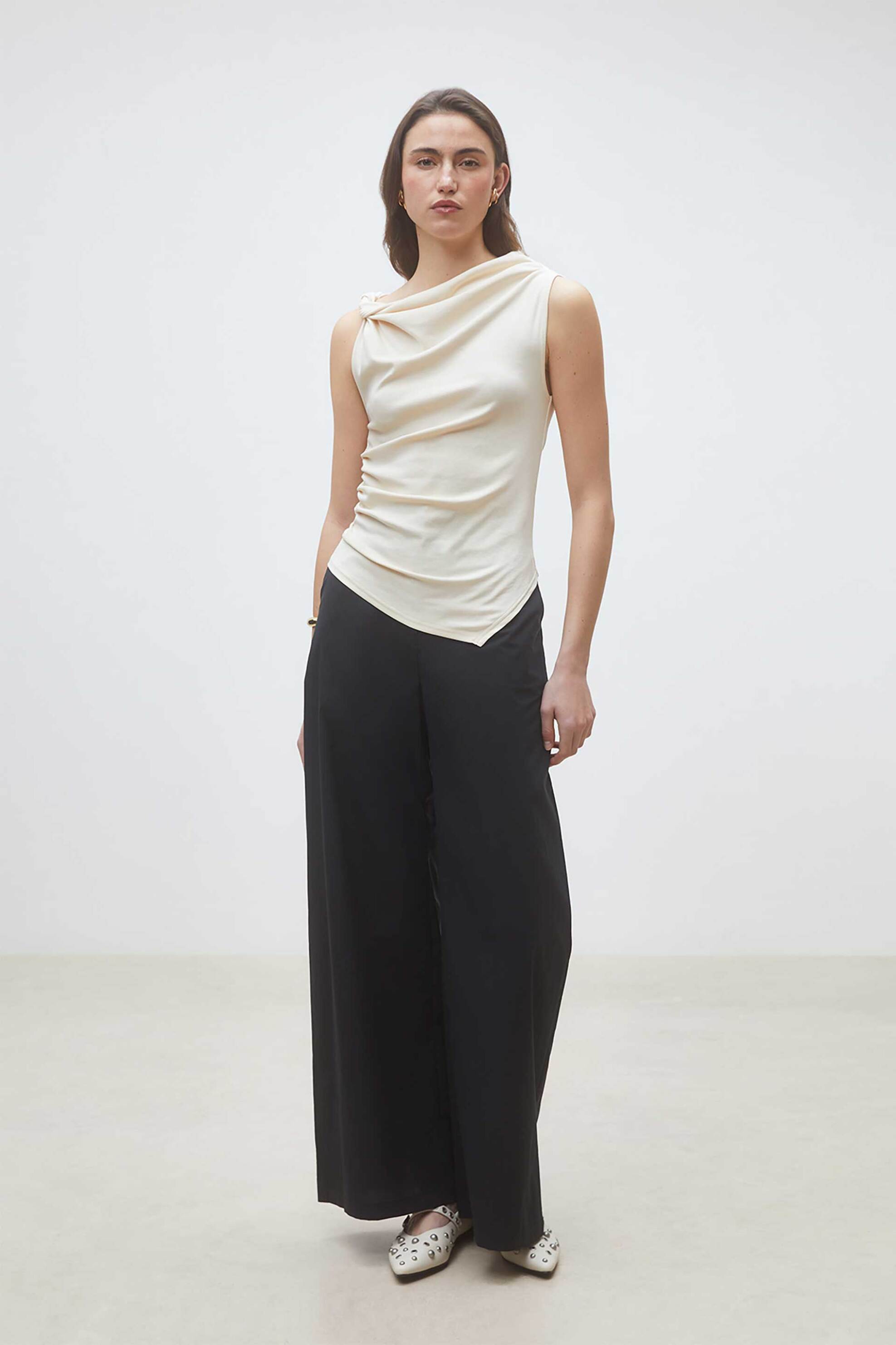 Suncoo Paris γυναικείο τοπ αμάνικο "Migili" - C08309E26 Λευκό φωτογραφία