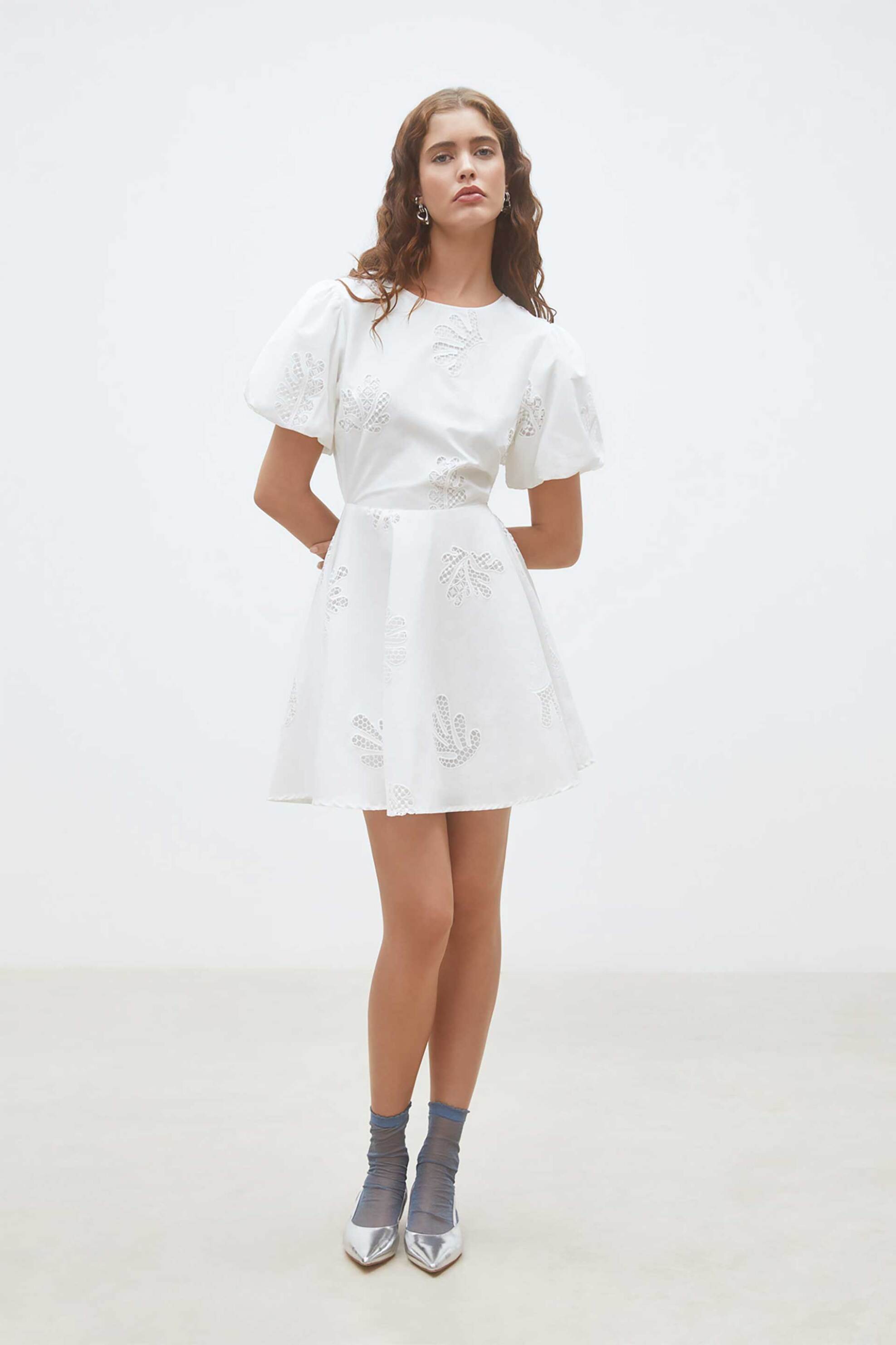 Suncoo Paris γυναικείο mini φόρεμα "Celest" - C03263E26 Λευκό