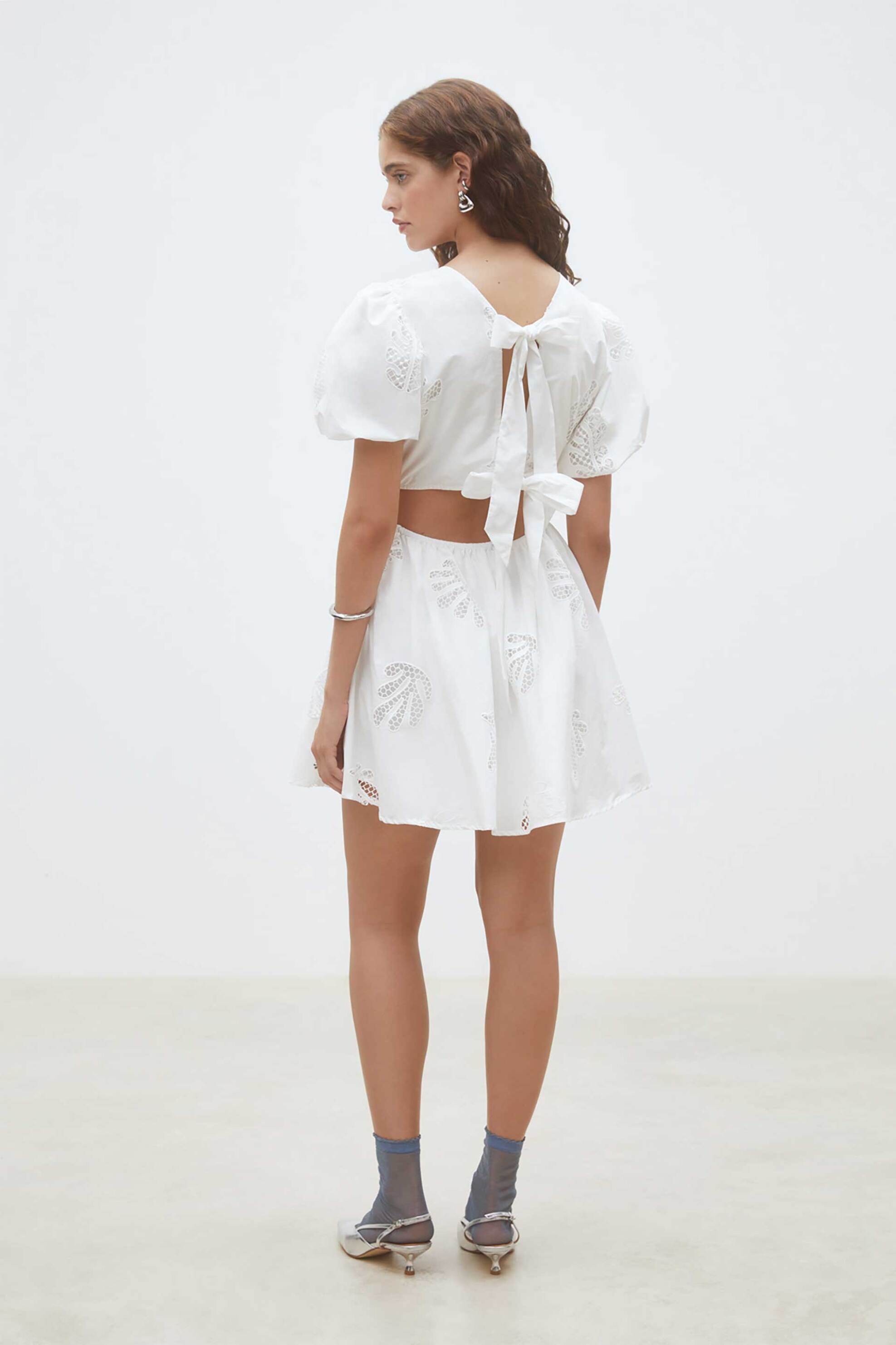 Suncoo Paris γυναικείο mini φόρεμα "Celest" - C03263E26 Λευκό φωτογραφία