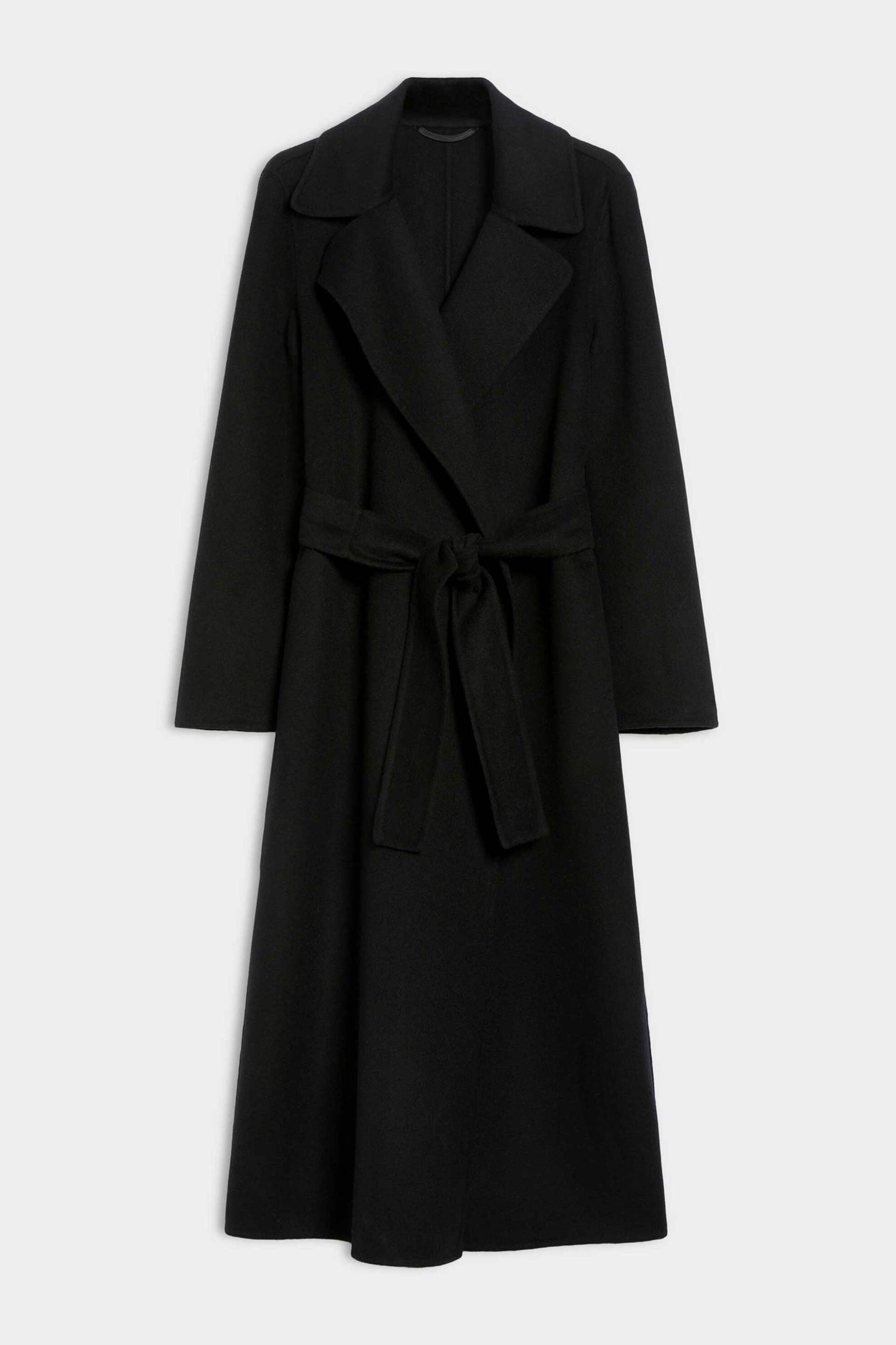 iBlues γυναικείο παλτό μονόχρωμο με ζώνη "Reus" - 2527016021200 Μαύρο φωτογραφία