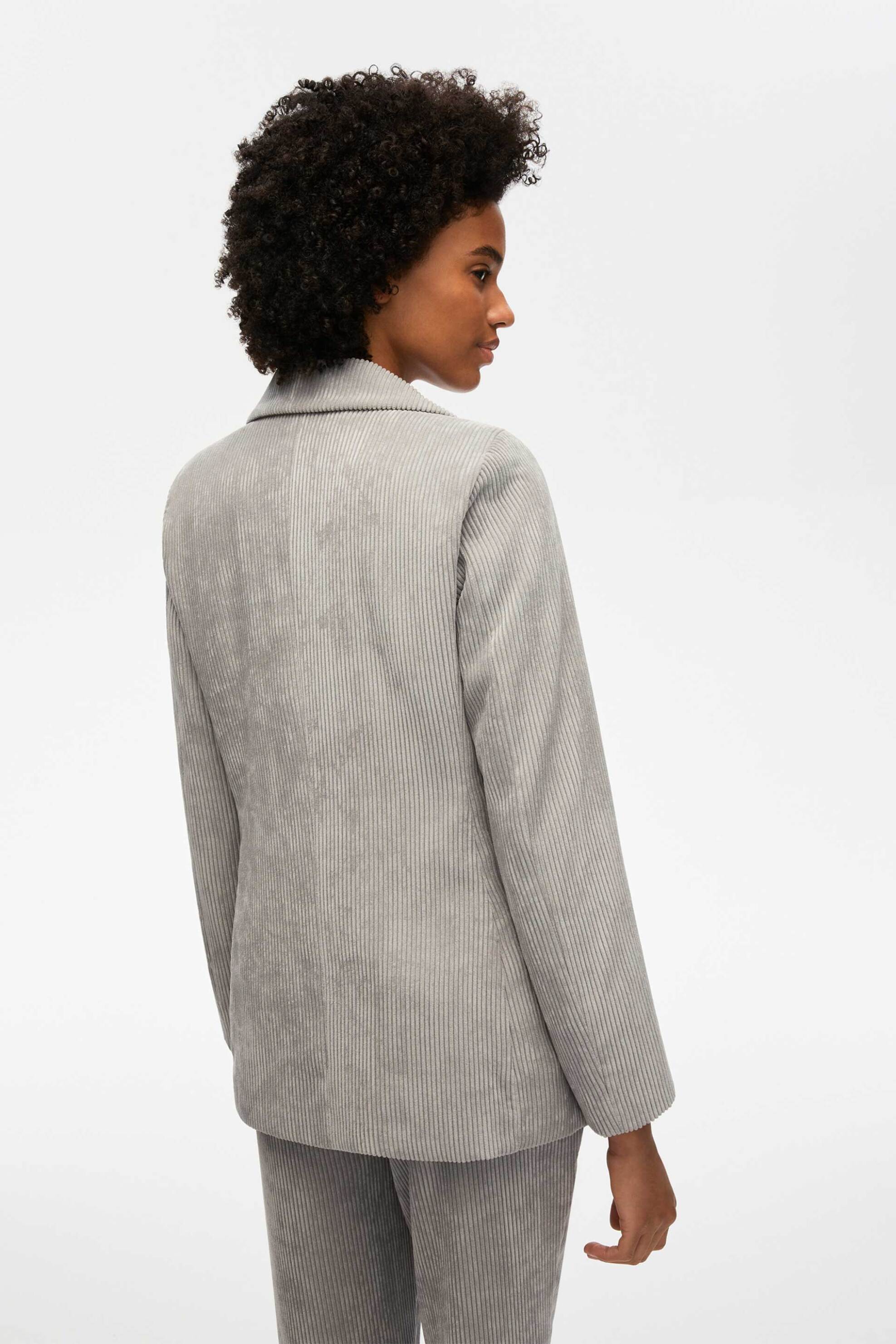 iBlues γυναικείο σακάκι κοτλέ "Calais" - 2527046022200 Γκρι φωτογραφία