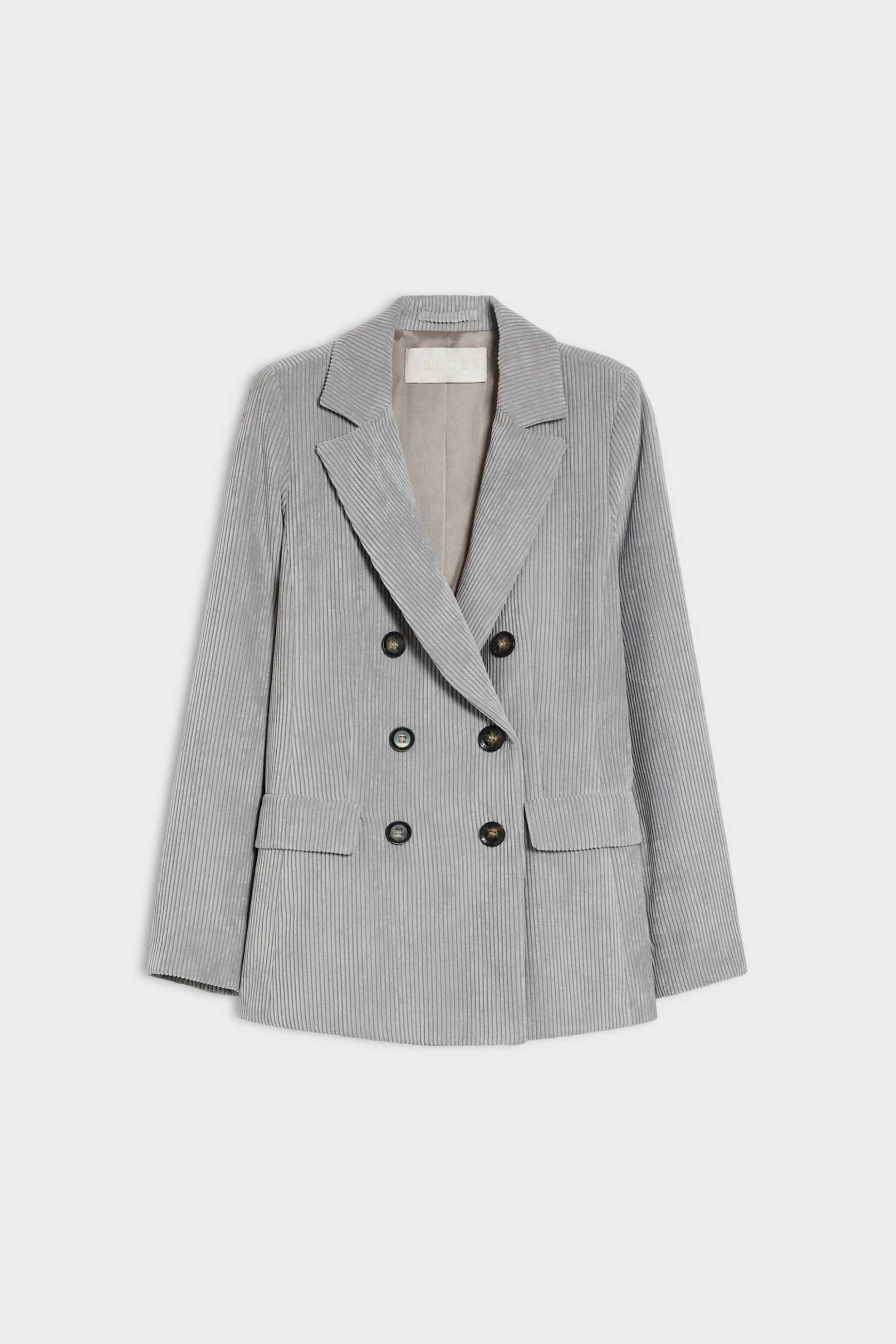 iBlues γυναικείο σακάκι κοτλέ "Calais" - 2527046022200 Γκρι φωτογραφία