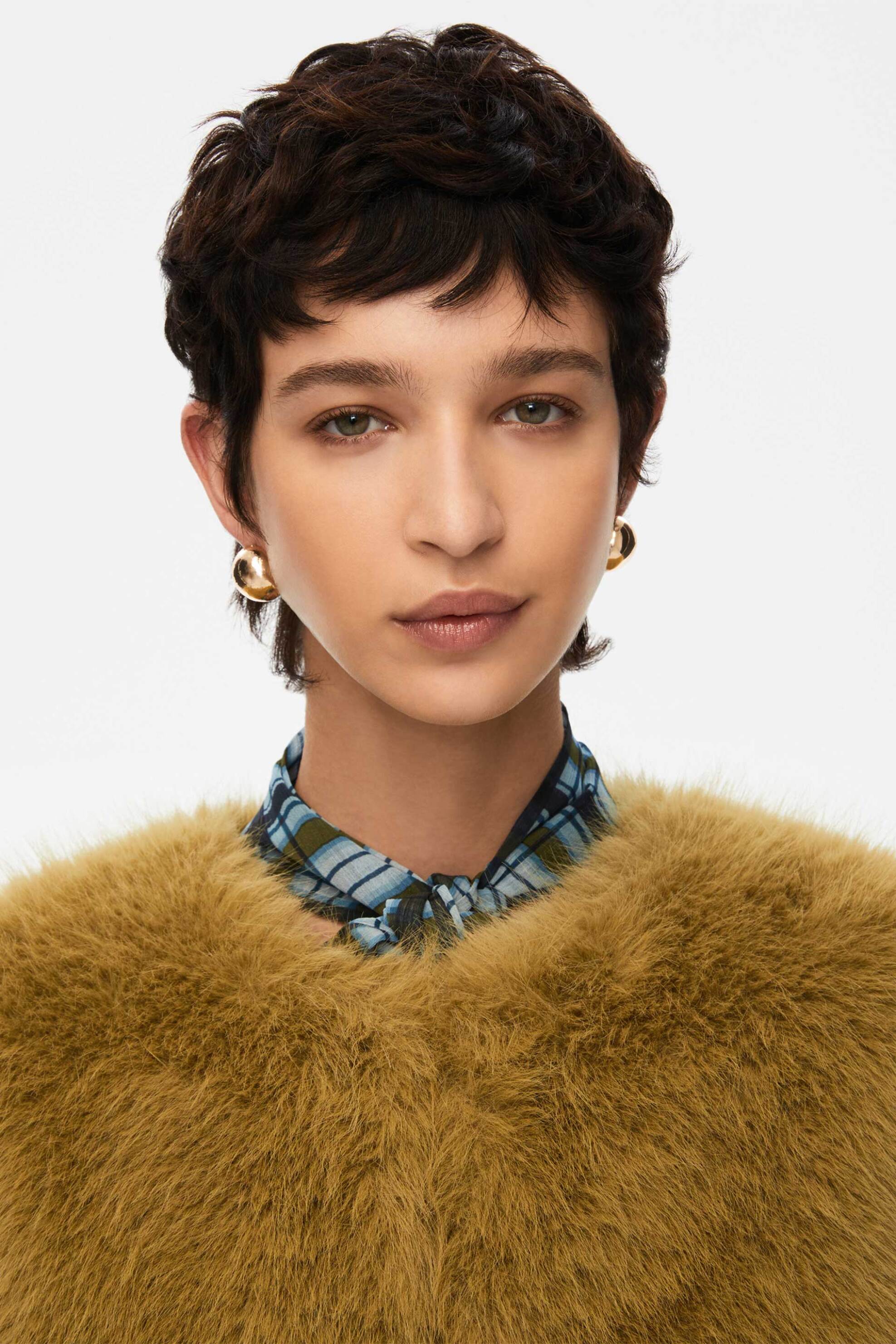 iBlues γυναικείο jacket faux fur "Ovidio" - 2527456022200 Κίτρινο φωτογραφία