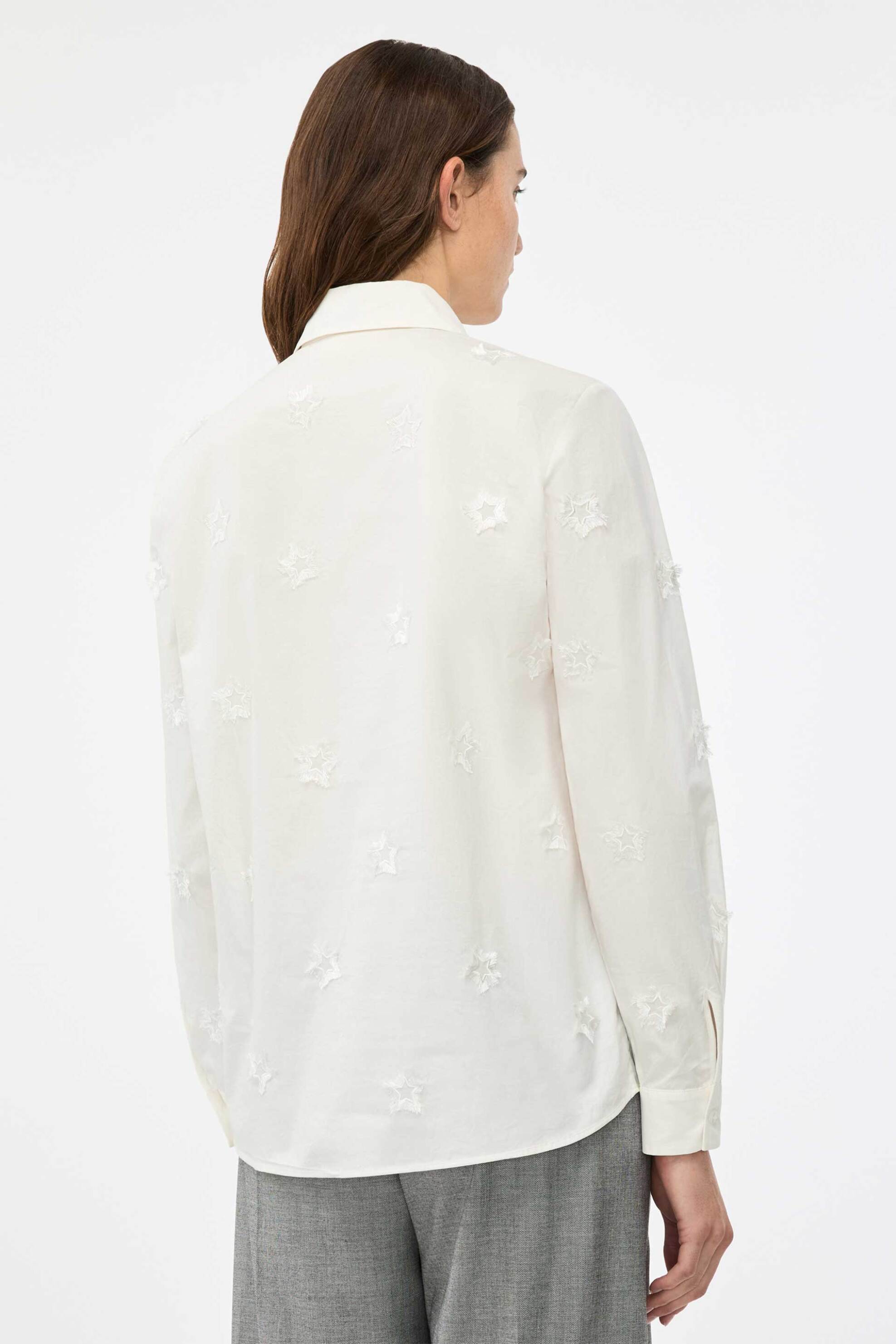iBlues γυναικείο πουκάμισο με κέντημα "Iblbroncio" - 2617111041 Λευκό φωτογραφία