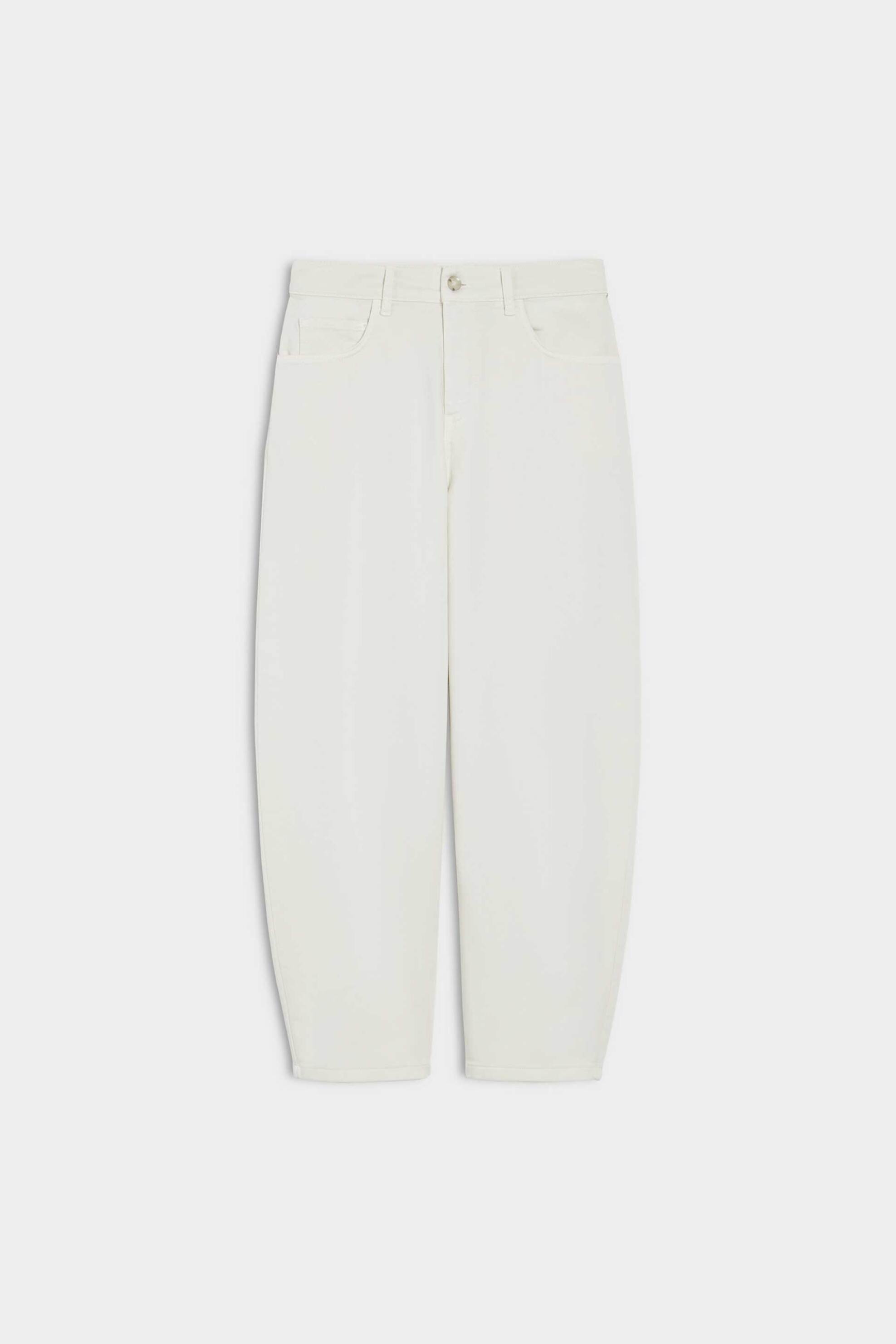 iBlues γυναικείο τζιν παντελόνι Barrel Cut "Iblnatale" - 2617131161 Κρέμ φωτογραφία