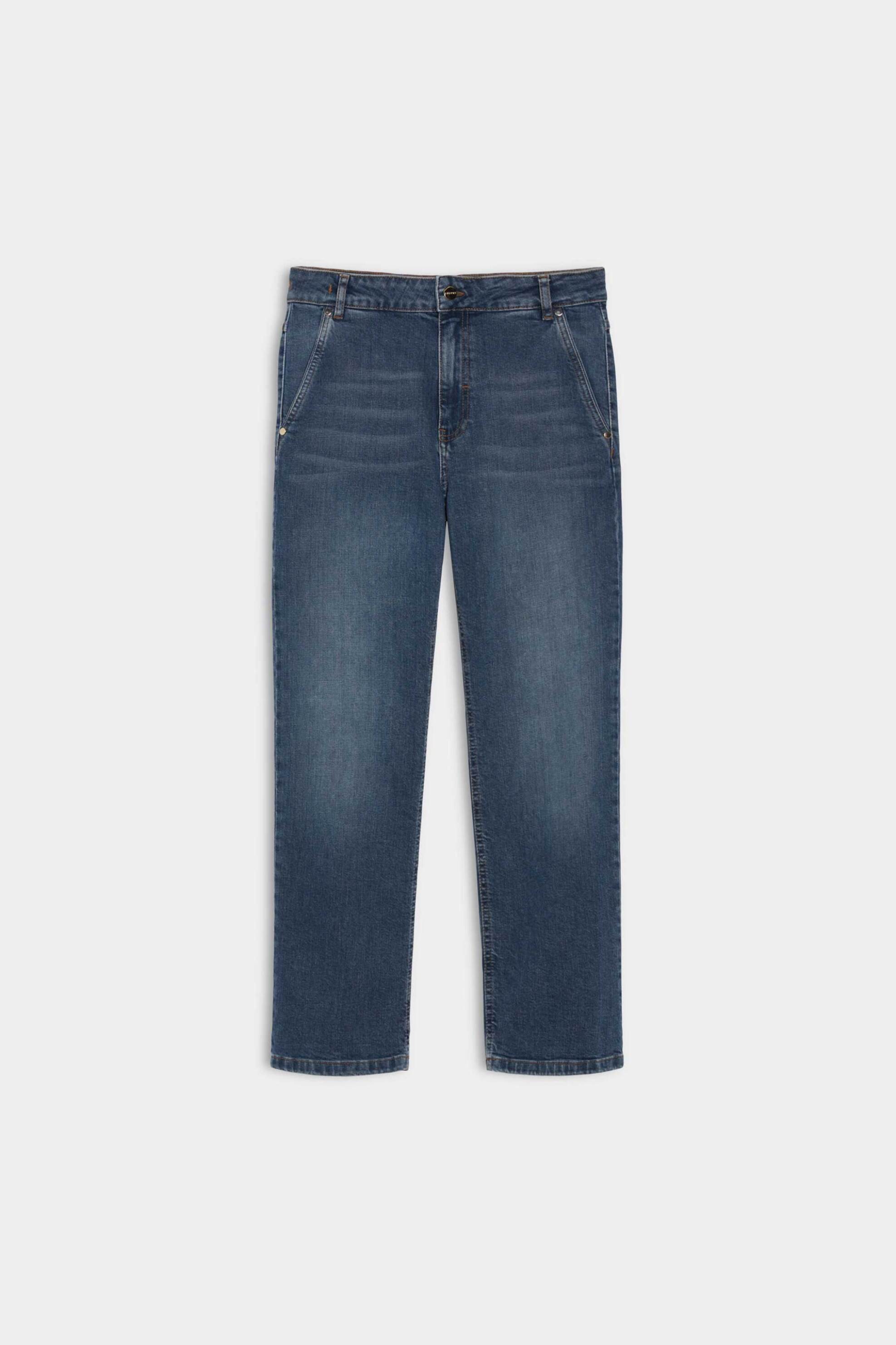 Iblues Γυναικείο Τζιν Παντελόνι Straight Cut Ibldianapower - 2617181051 Denim Blue