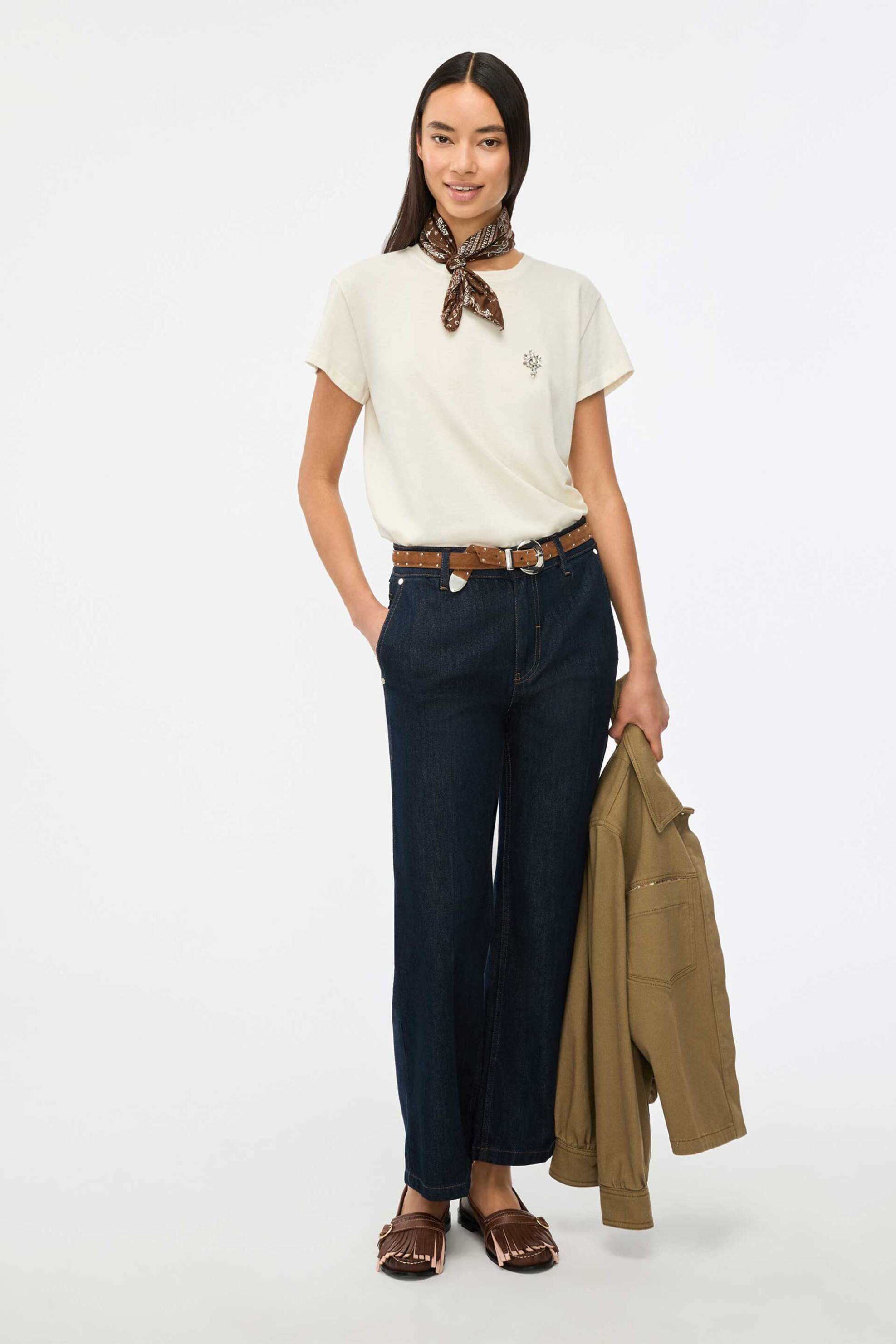 iBlues γυναικείο τζιν παντελόνι Flared Cut "Iblmarylinblue" - 2617181141 Denim Blue