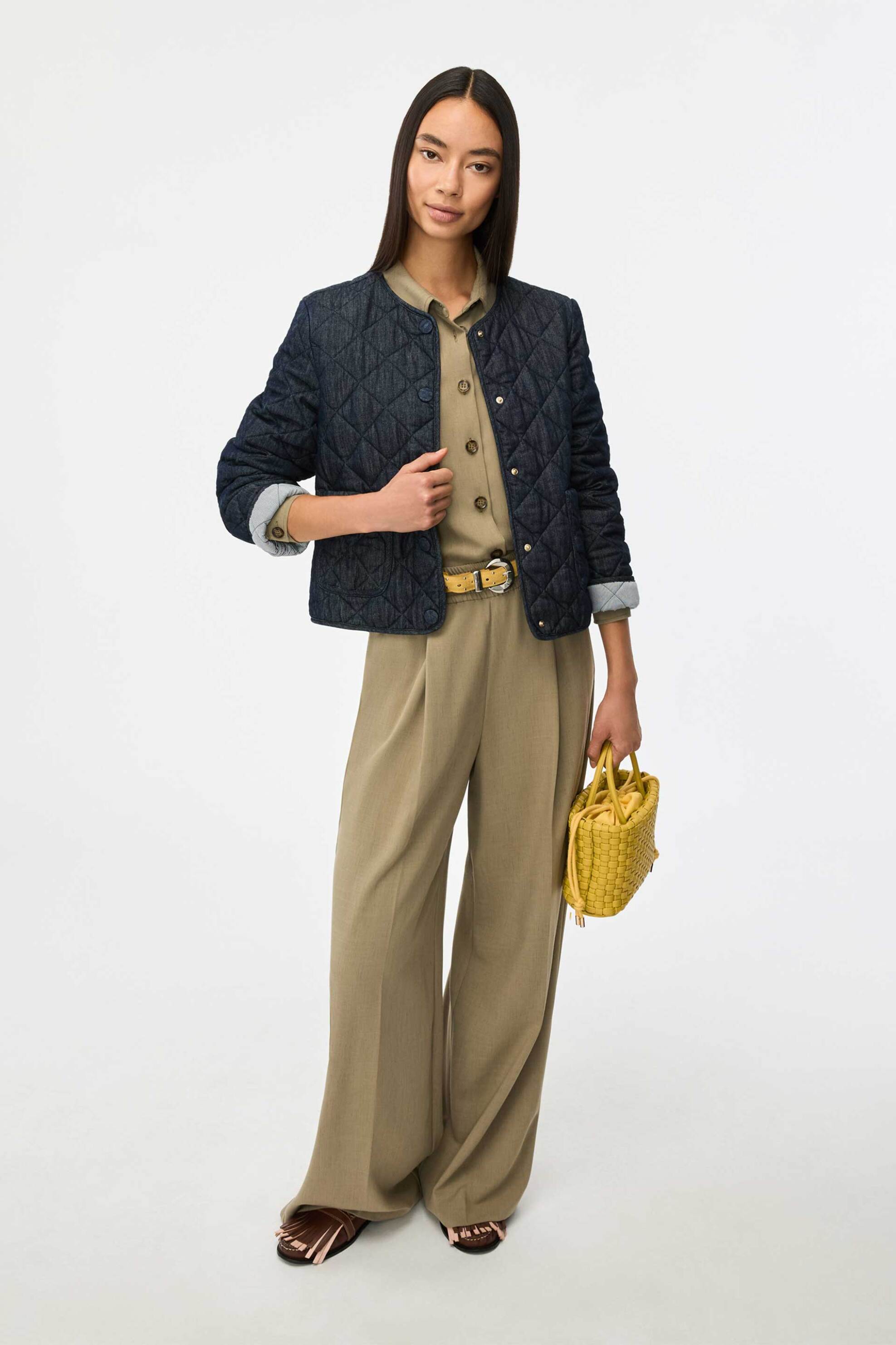 iBlues γυναικείο καπιτονέ denim jacket "Iblbaba" - 2617481011 Denim Blue φωτογραφία