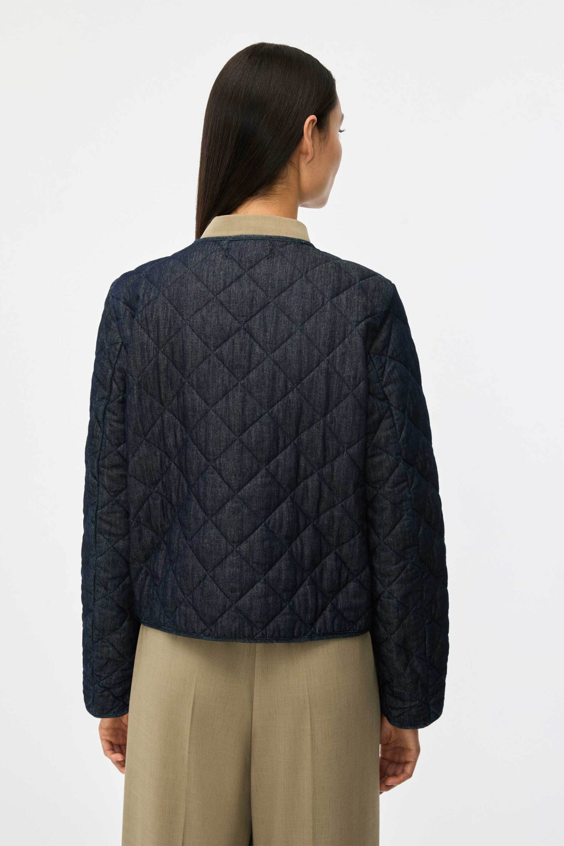 iBlues γυναικείο καπιτονέ denim jacket "Iblbaba" - 2617481011 Denim Blue φωτογραφία