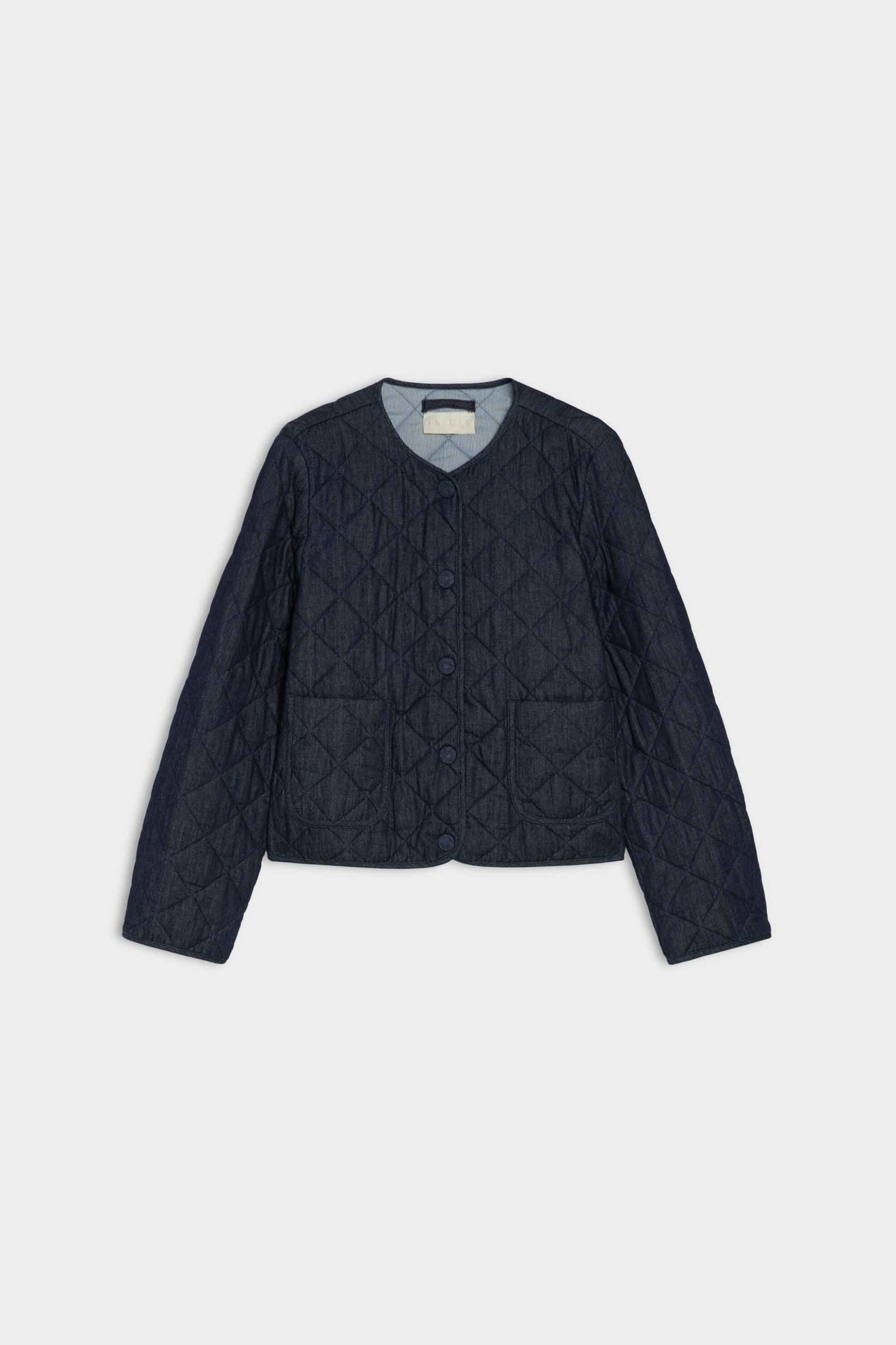 iBlues γυναικείο καπιτονέ denim jacket "Iblbaba" - 2617481011 Denim Blue φωτογραφία