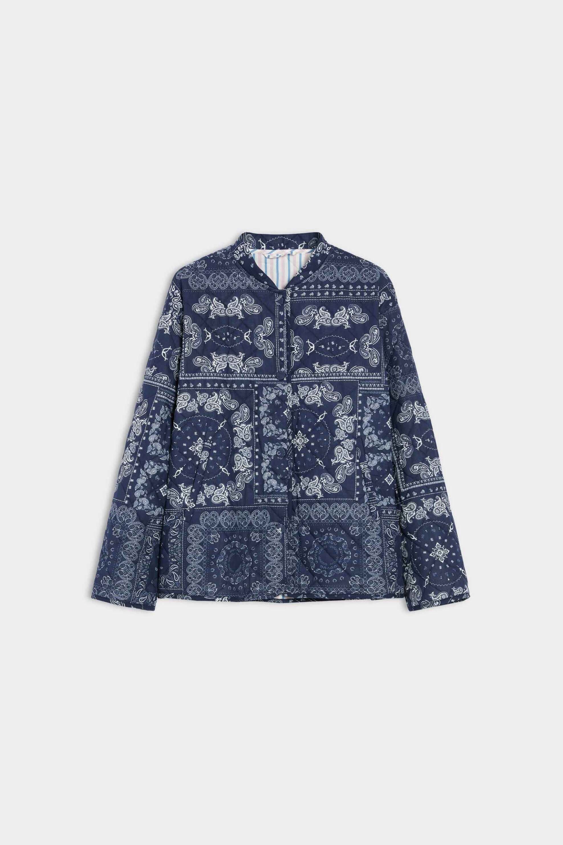 Iblues Γυναικείο Jacket Καπιτονέ με All-Over Print Iblfianco - 2617481041 Μπλε Σκούρο