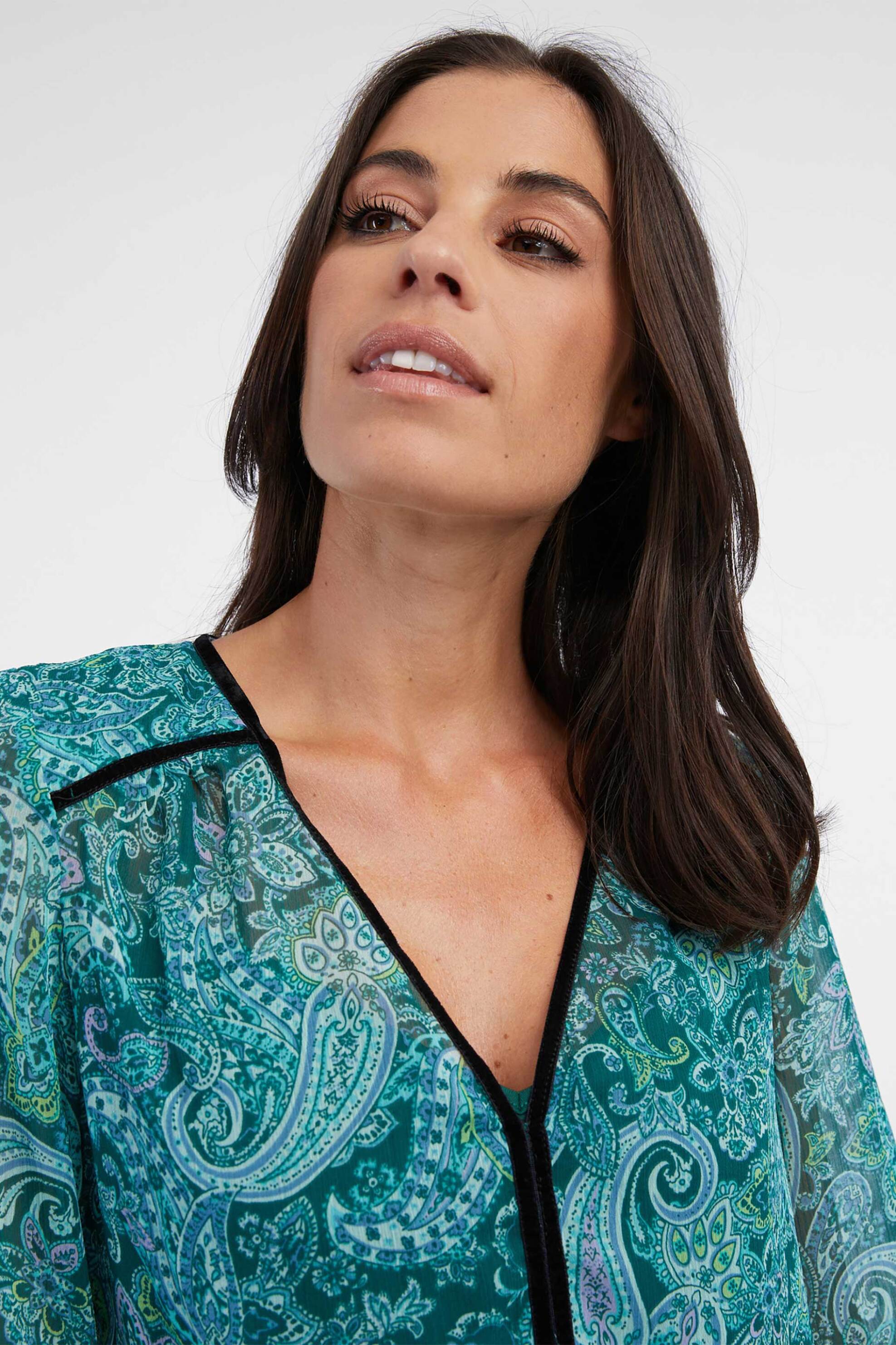 Orsay γυναικεία μπλούζα με ethnic pattern - 650265 -PA00-2395 Τυρκουάζ φωτογραφία