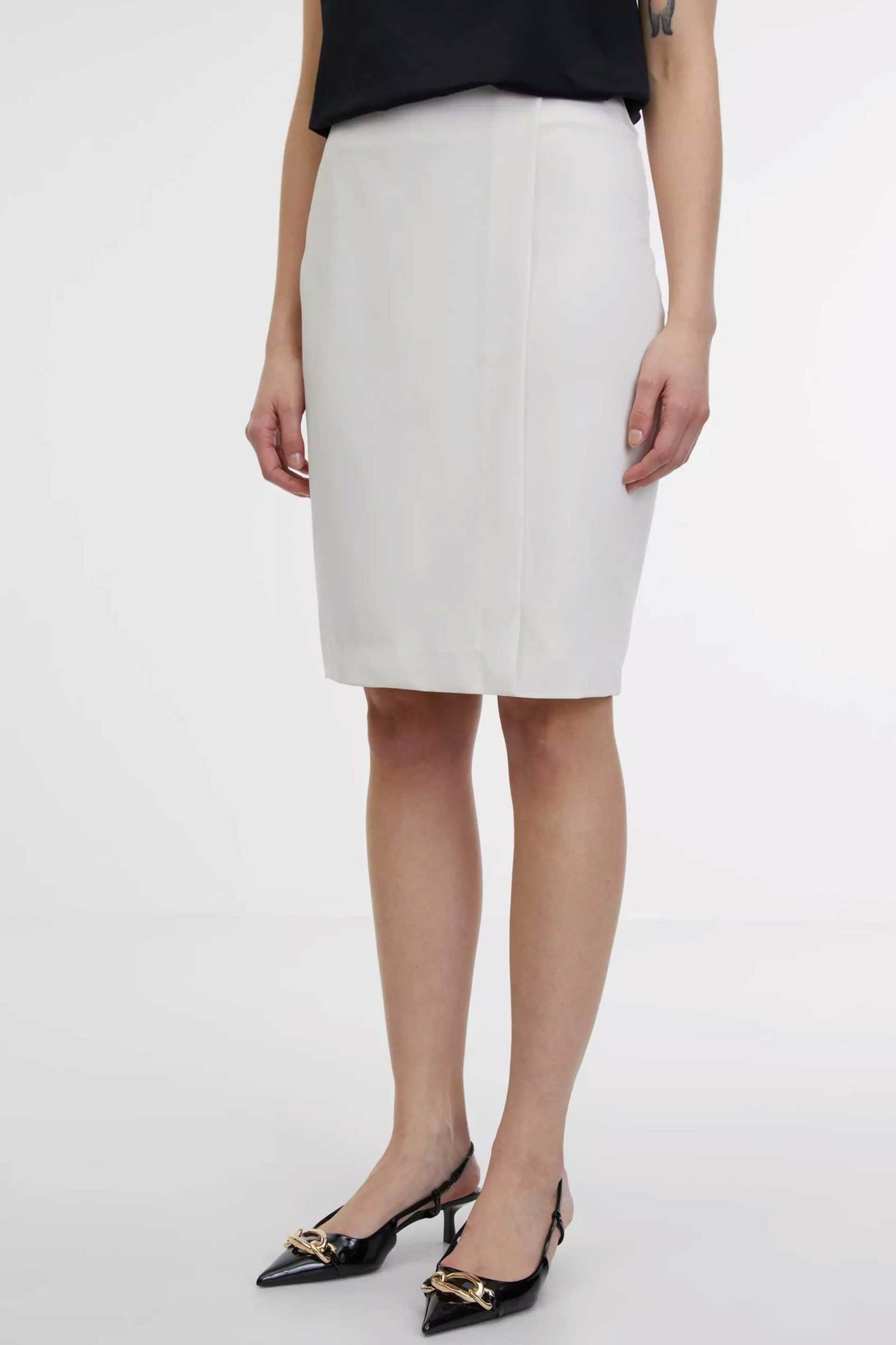 Orsay γυναικεία pencil φούστα μονόχρωμη - 1000138-X11-0604 Λευκό φωτογραφία