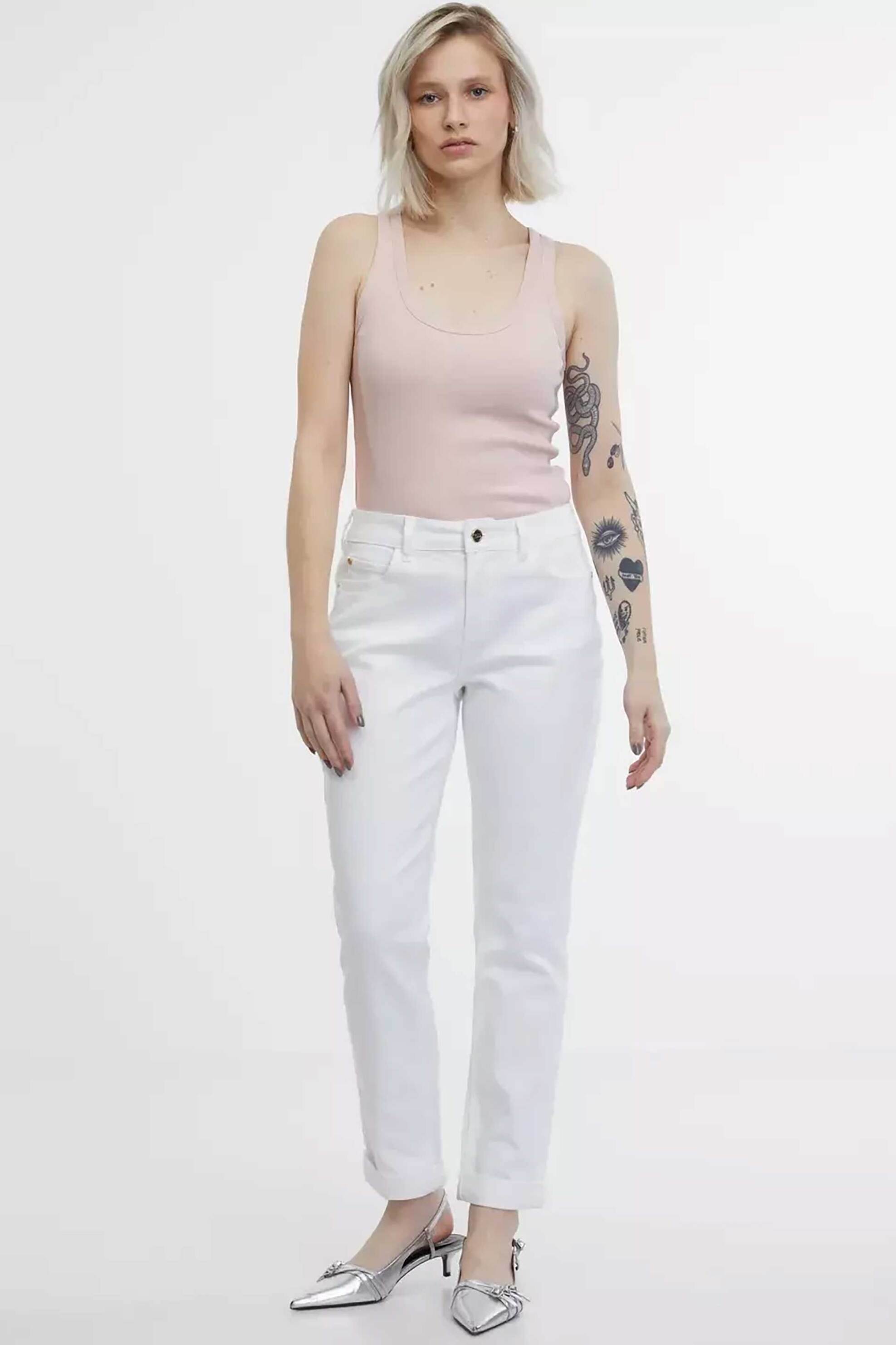 ORSAY Orsay γυναικείο τζην παντελόνι πεντάτσεπο Boyfriend Fit - 1000190-X00-0000 Λευκό