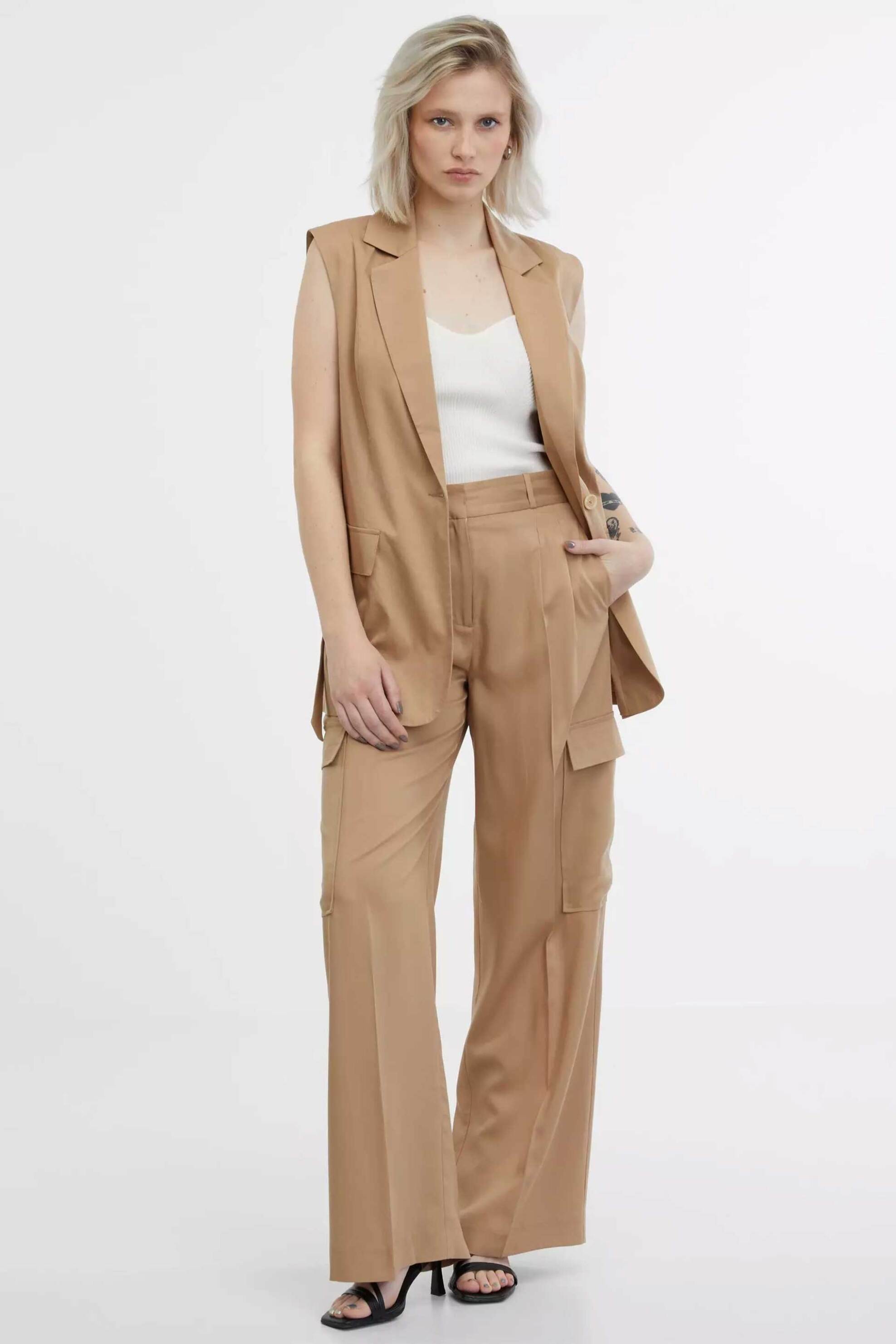 Orsay γυναικείο γιλέκο με ζώνη - 1000490-X17-1320 Ταμπά φωτογραφία