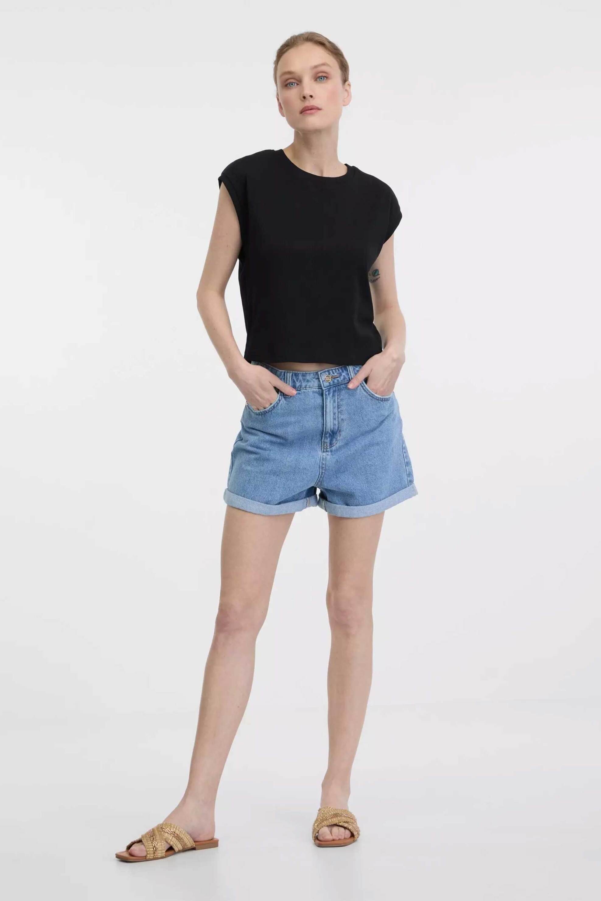 ORSAY Orsay γυναικείο σορτς denim με ρεβέρ στο τελείωμα - 1000687-D00-0128 2025