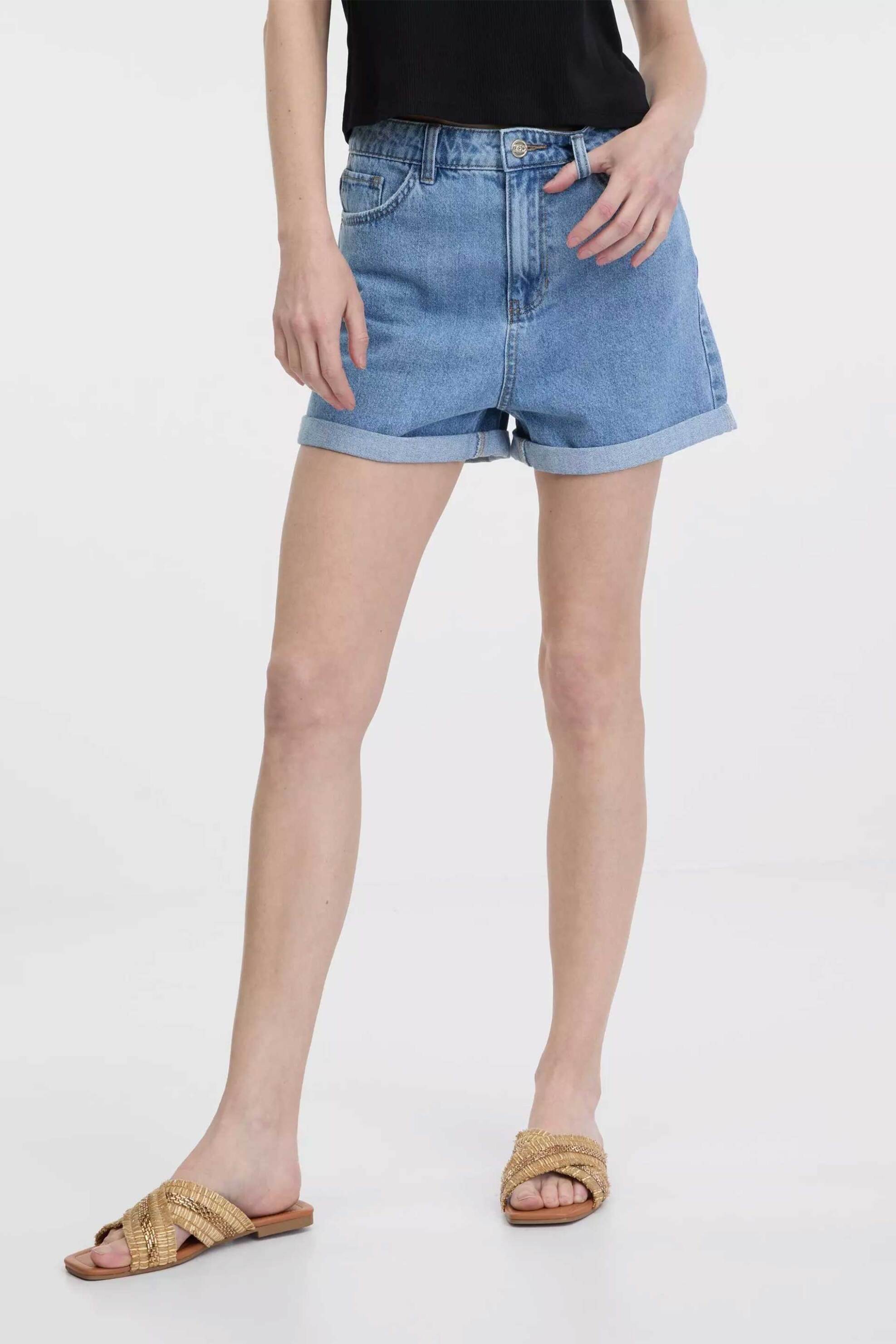 Orsay γυναικείο σορτς denim με ρεβέρ στο τελείωμα - 1000687-D00-0128 φωτογραφία