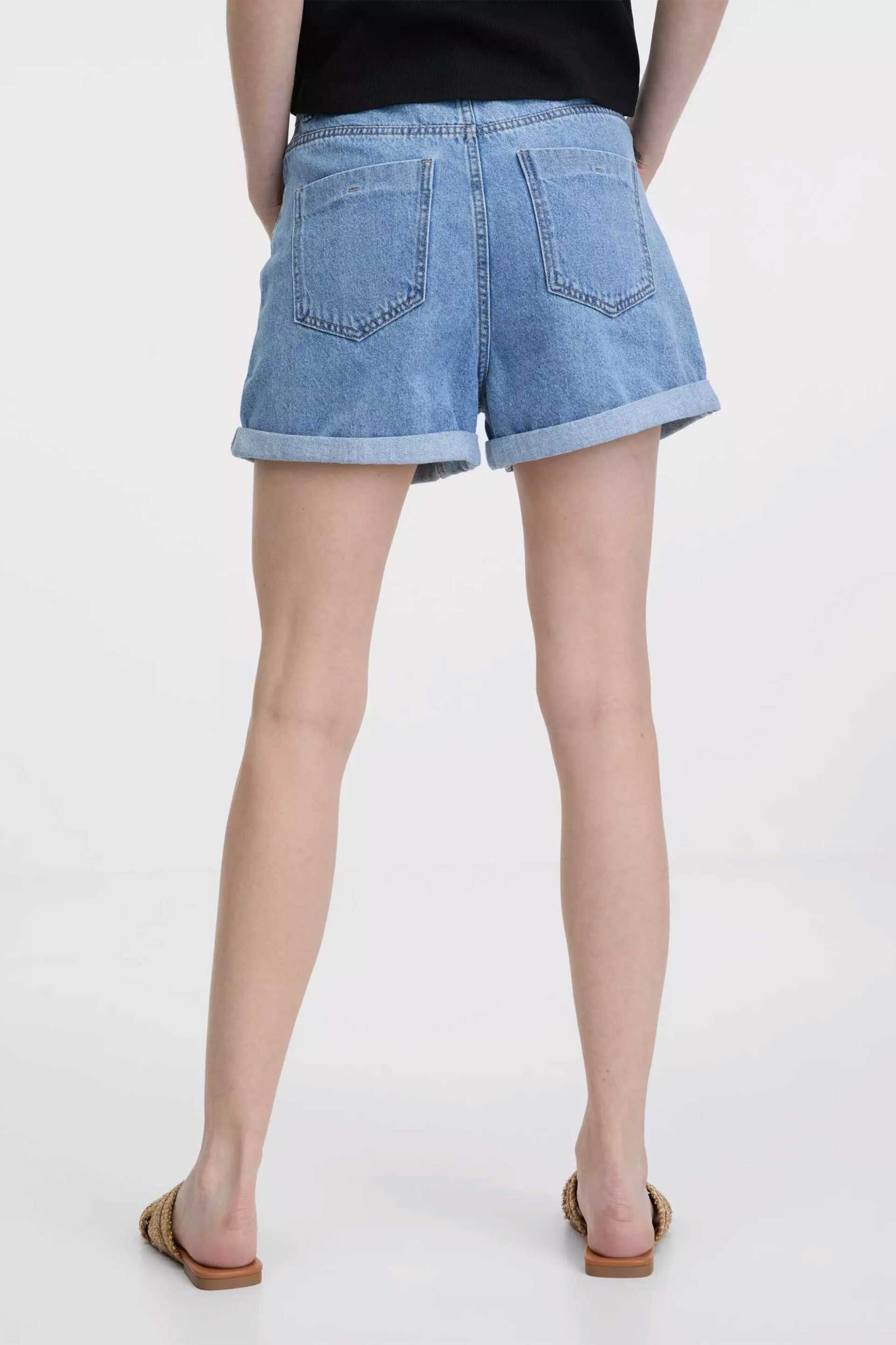 Orsay γυναικείο σορτς denim με ρεβέρ στο τελείωμα - 1000687-D00-0128 φωτογραφία