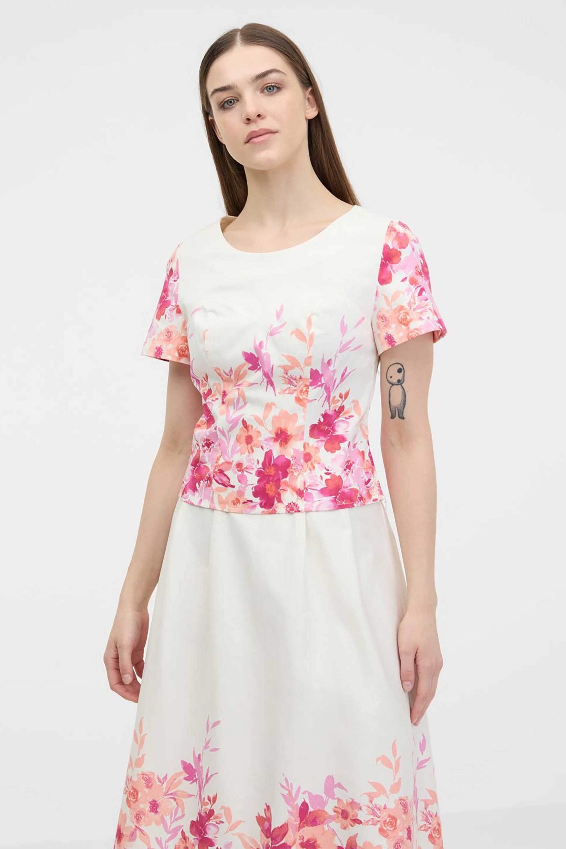 Orsay γυναικεία μπλούζα με floral print - 1000449-X13-1405 Λευκό
