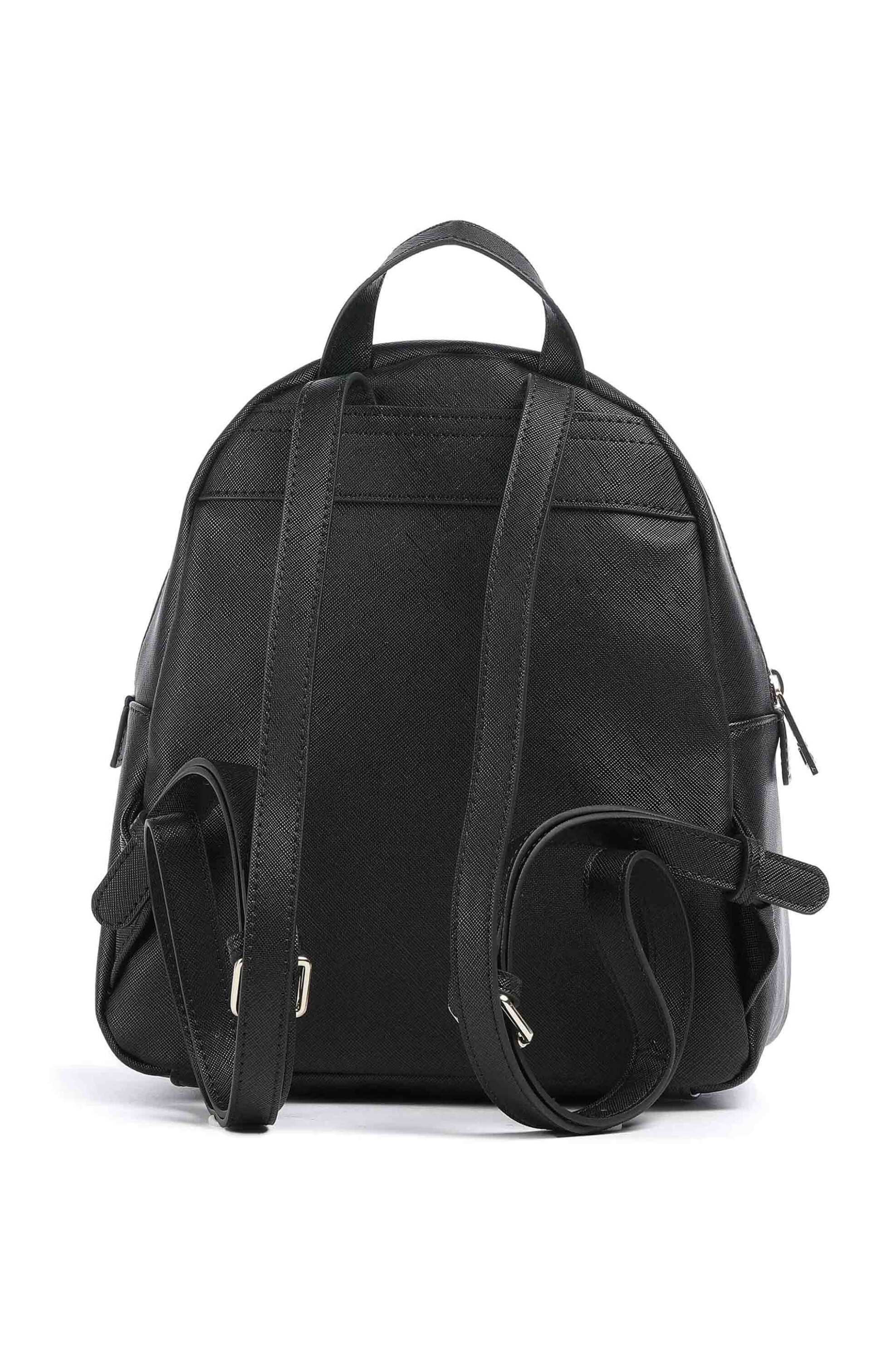 Just Cavalli γυναικείο backpack με ανάγλυφο μεταλλικό λογότυπο - 78RA4BBDZS766 Μαύρο φωτογραφία