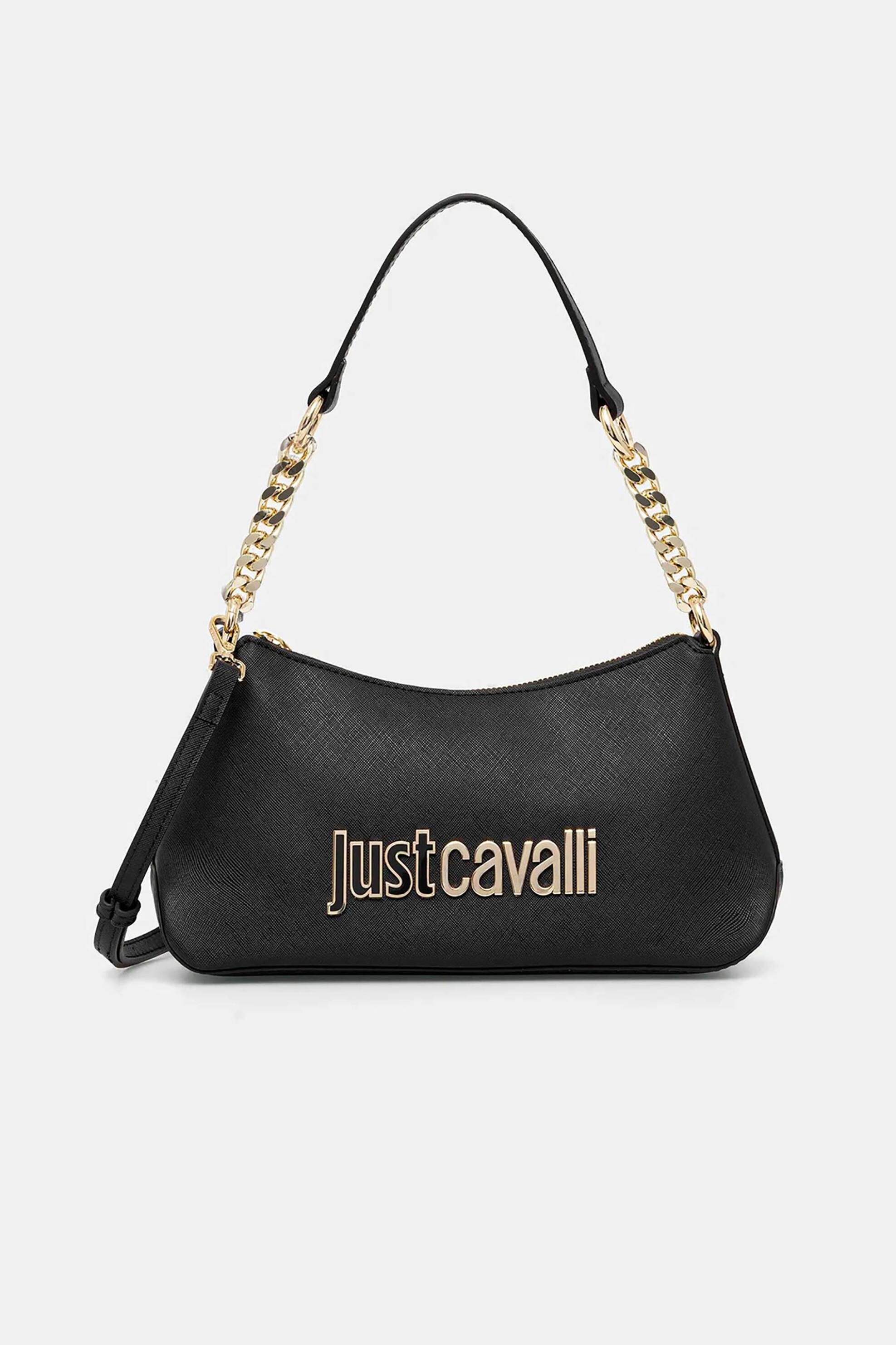 Just Cavalli γυναικεία τσάντα ώμου με μεταλλικό λογότυπο | ONE SIZE