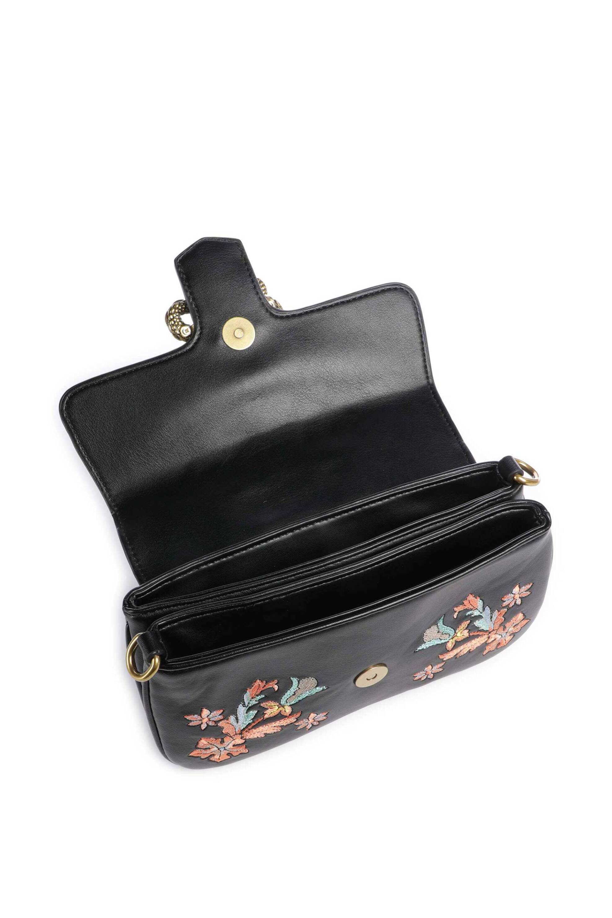 JUST CAVALLI Just Cavalli γυναικεία τσάντα χειρός με κέντημα "Iconic Snakes" - 80RA4BA7ZSE08 Μαύρο - 3