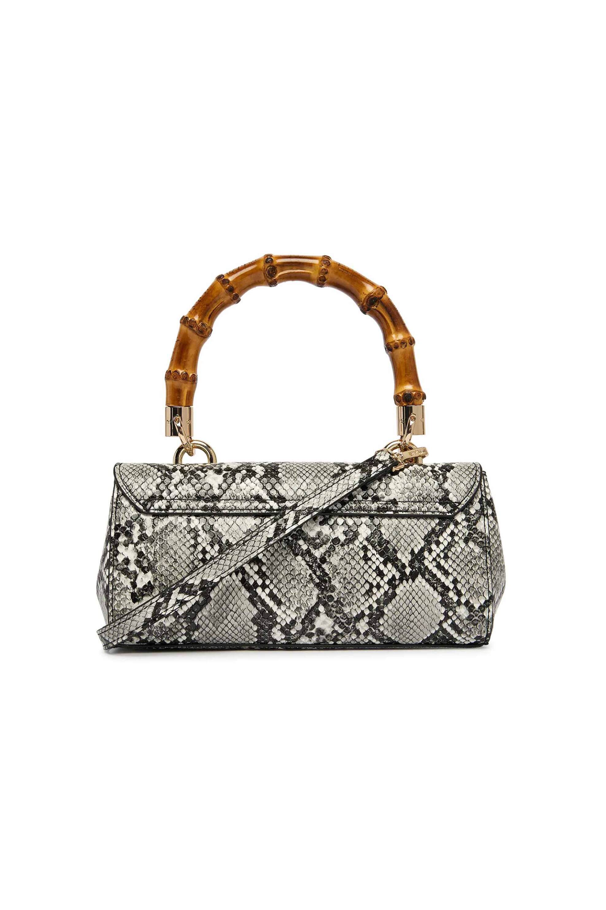 JUST CAVALLI Just Cavalli γυναικεία τσάντα χειρός με snake print - 80RA4BD1ZSD84 Μαύρο - 2