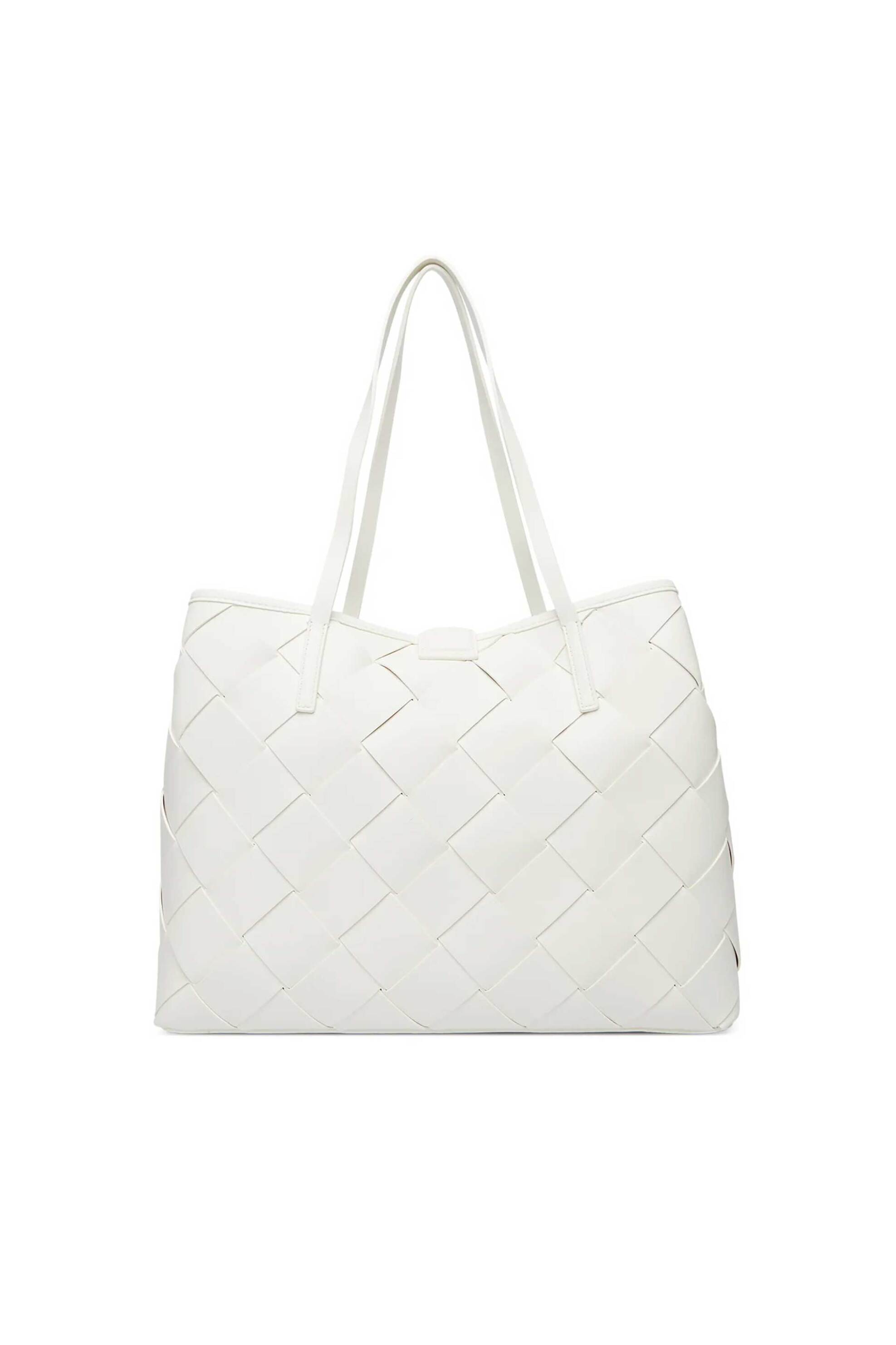 JUST CAVALLI Just Cavalli γυναικεία τσάντα ώμου με πλεκτό σχέδιο - 80RA4BM2ZSD88 Εκρού - 3