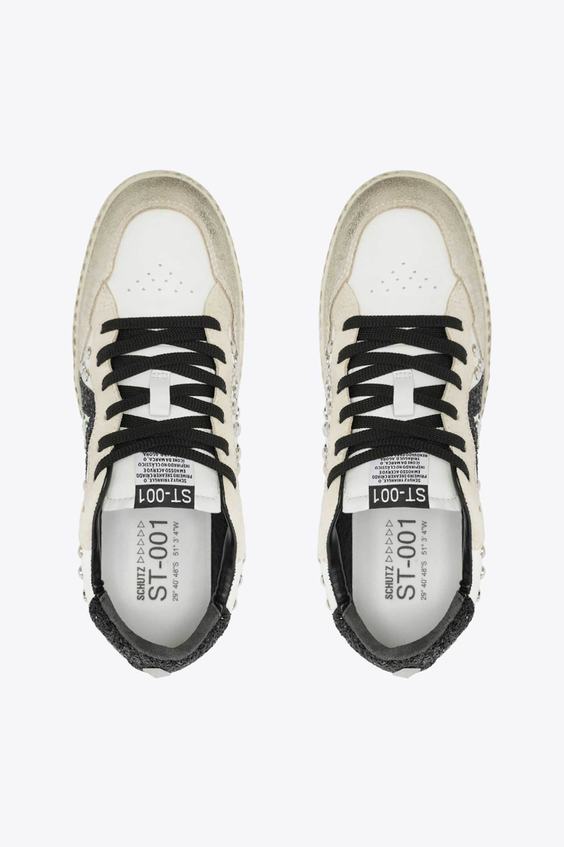 Schutz γυναικεία δερμάτινα sneakers με τρουκς - S2185300030001 Μπεζ