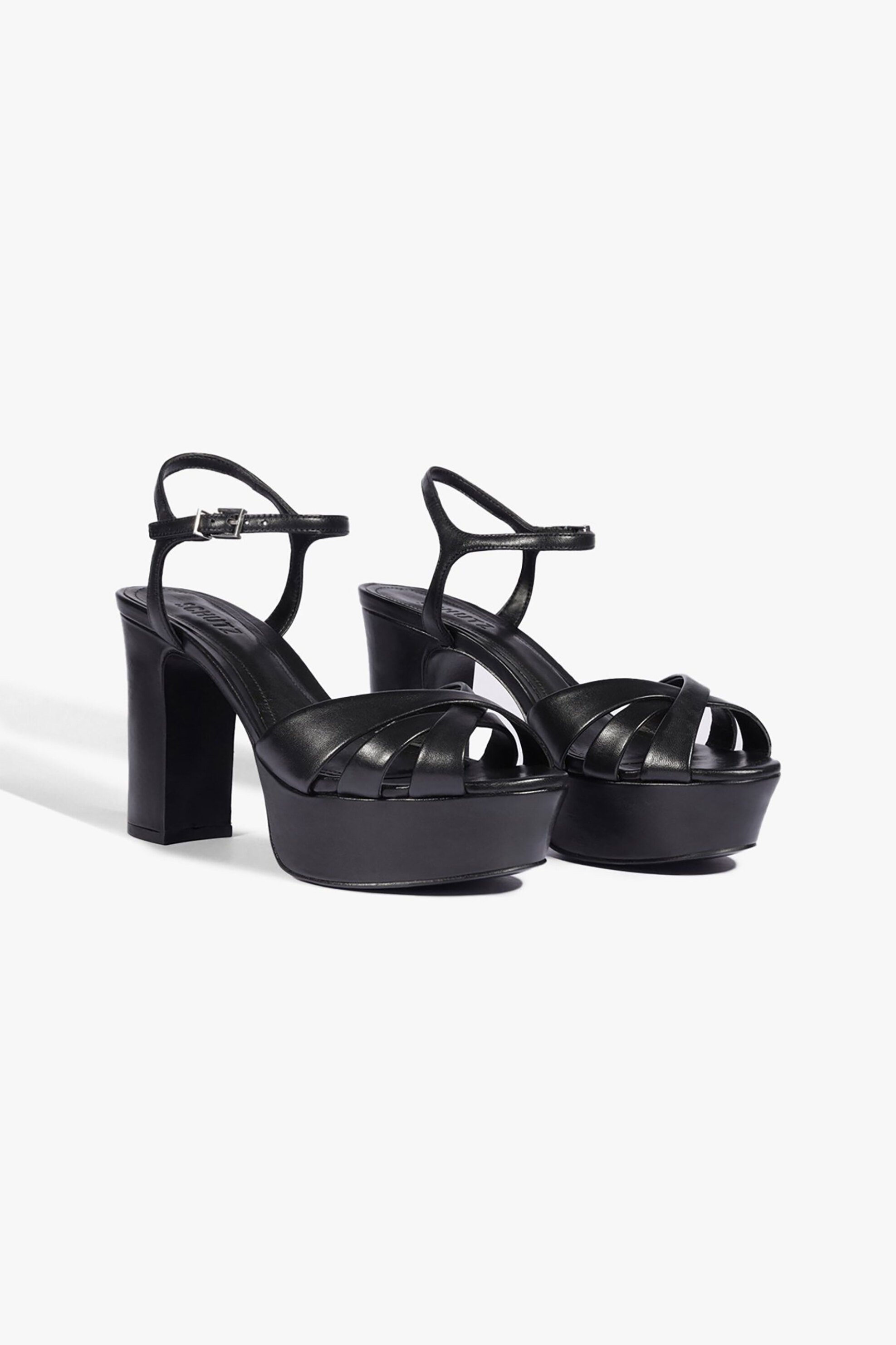 SCHUTZ Schutz γυναικεία δερμάτινα πέδιλα - S2034600030332 Μαύρο - 2